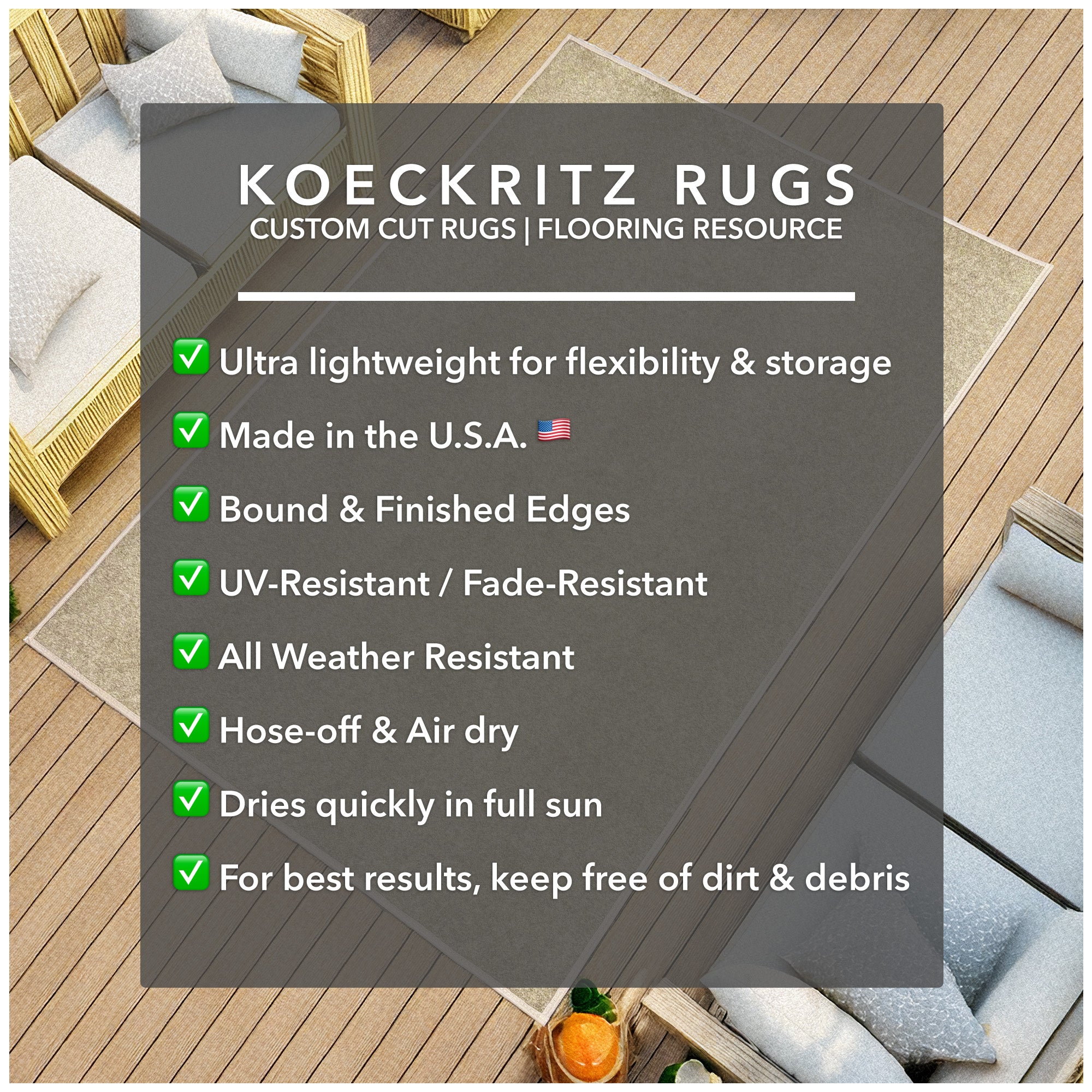 Economical Indoor/Outdoor Carpet Rug (10 Colors)