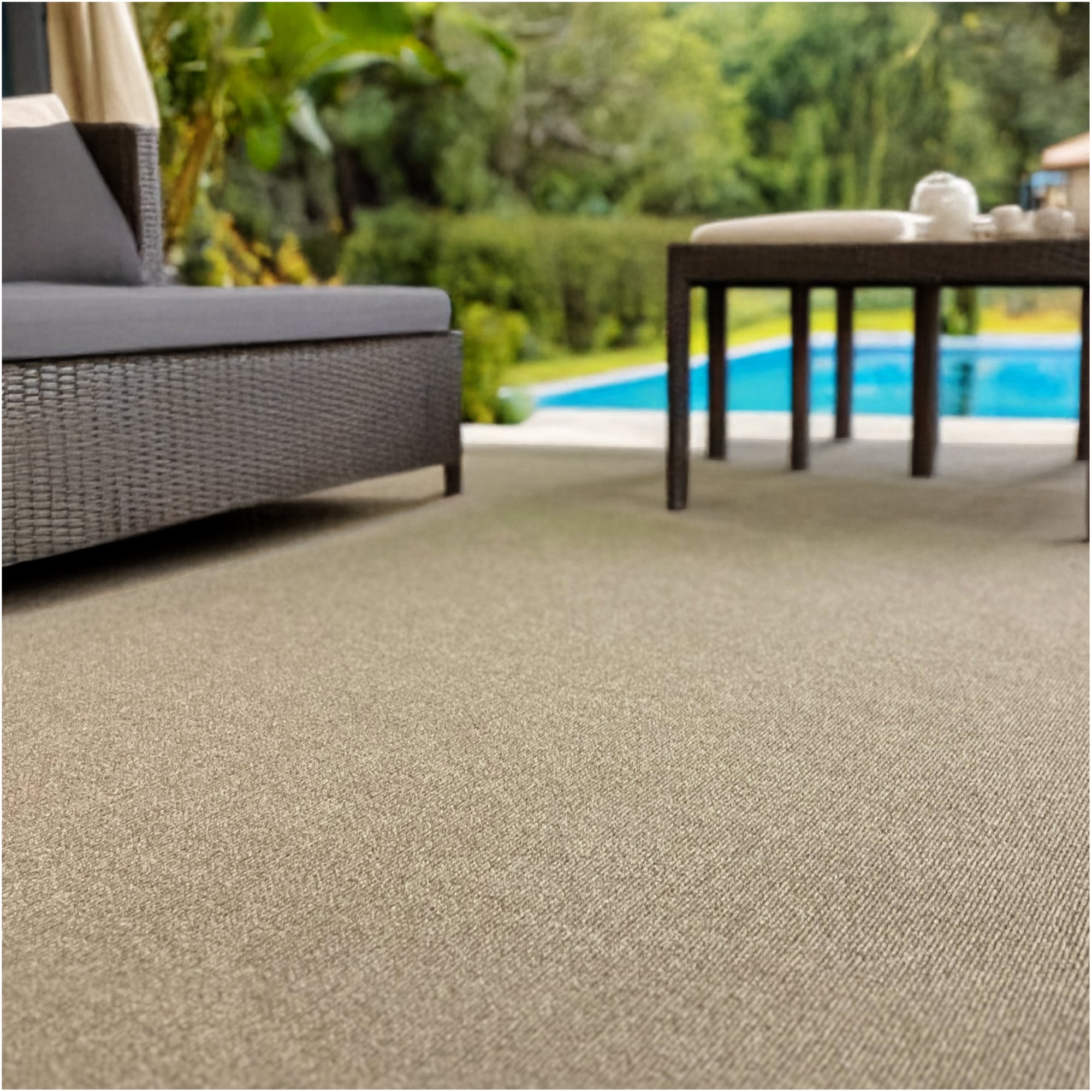 Roanoke Rib Indoor-Outdoor Area Rug in Custom Sizes - Sample