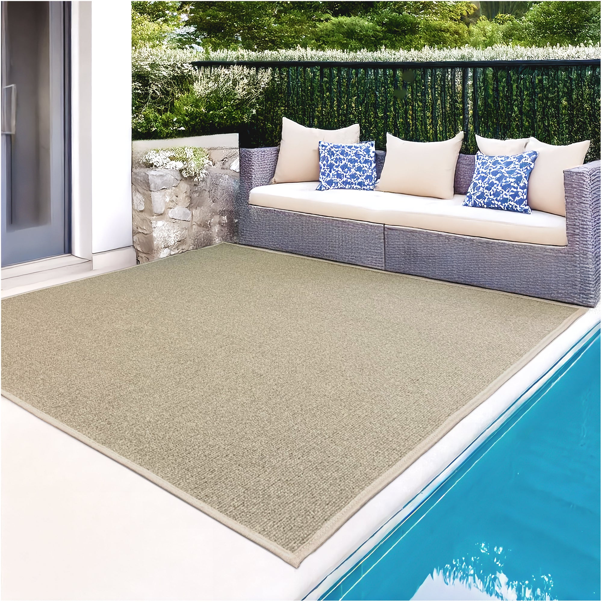 Roanoke Rib Indoor-Outdoor Area Rug in Custom Sizes - Sample