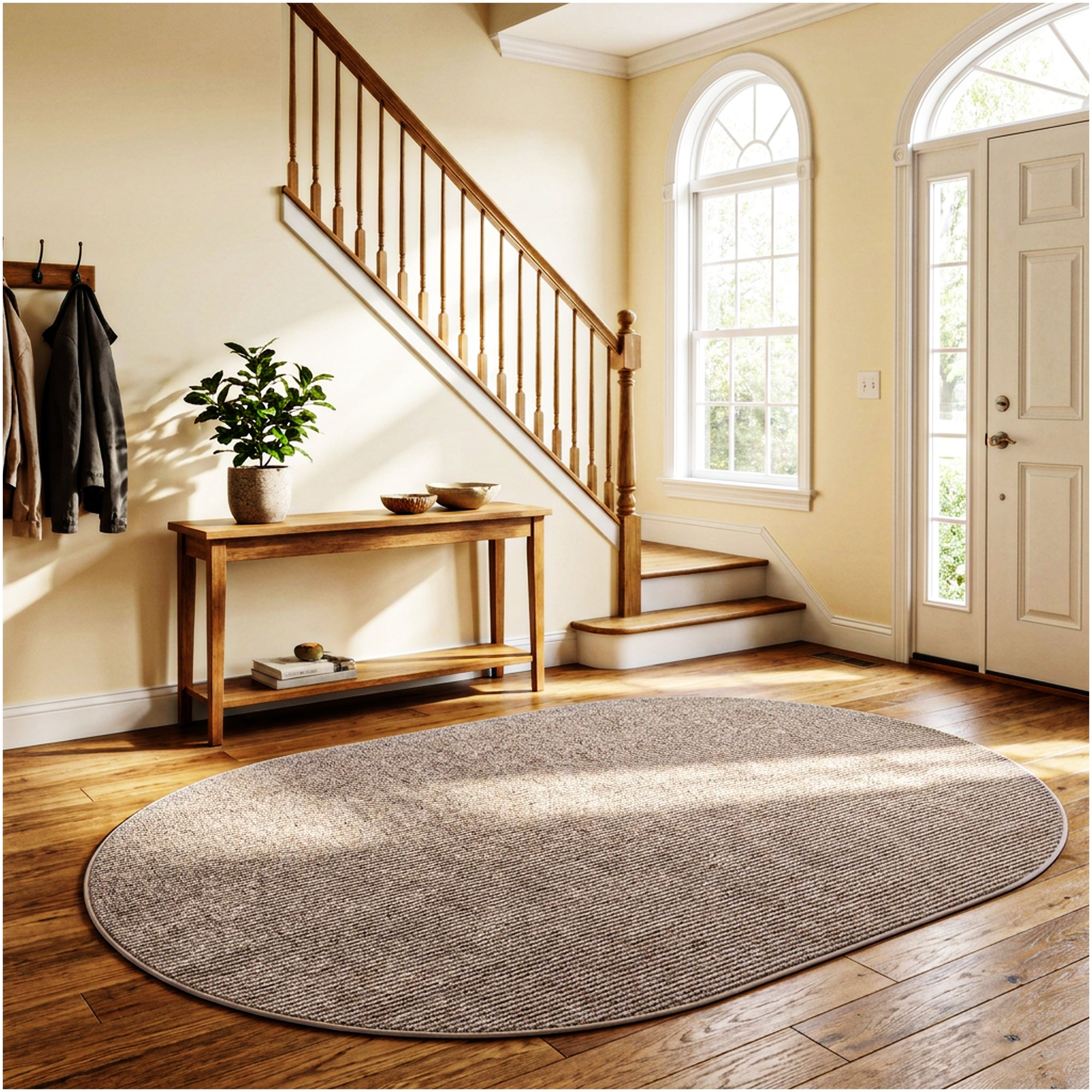 Wassaw Ribbed Indoor/Outdoor Area Rug – Lightweight PET Fiber, 6 Colors
