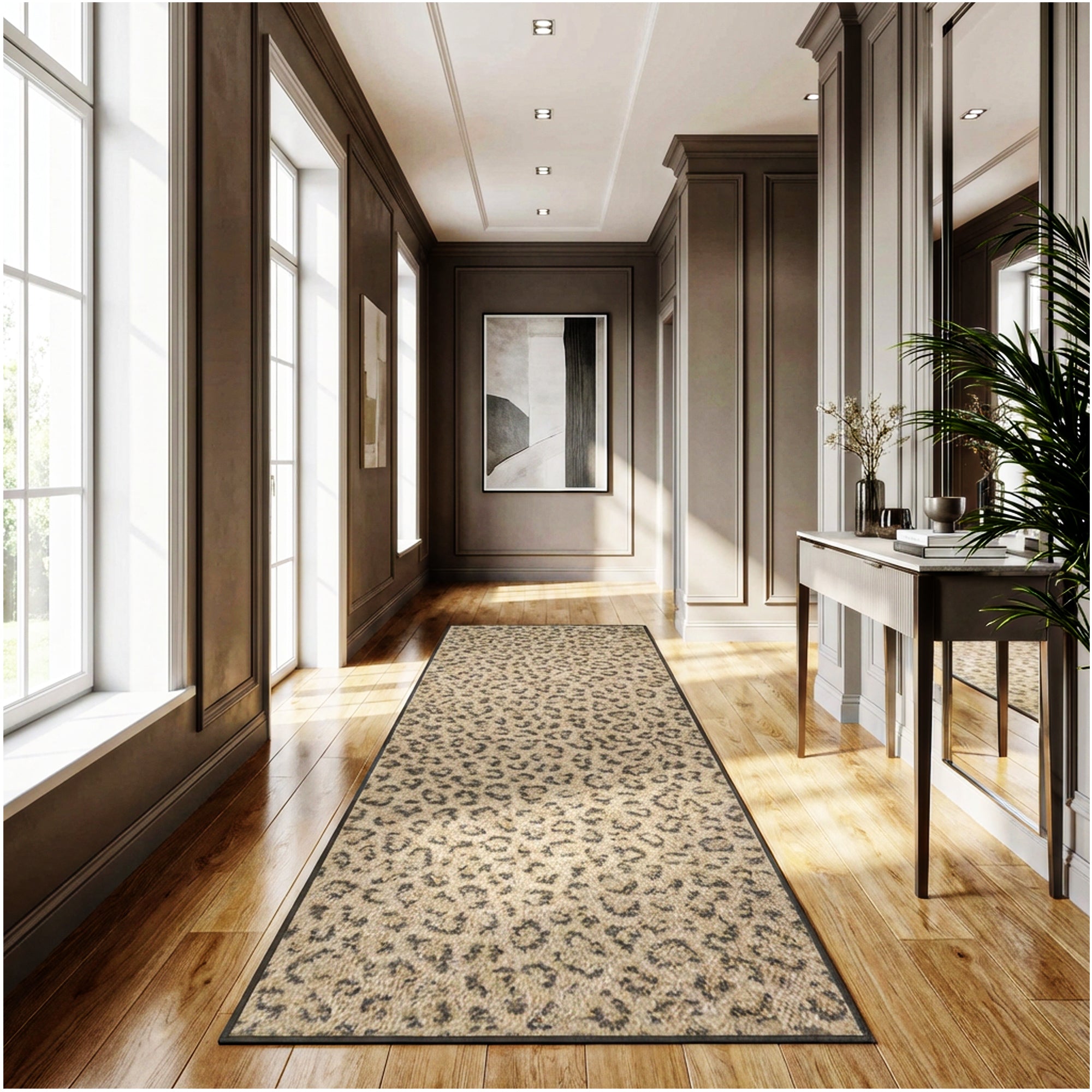 Milliken Exotic Touch Leopard Indoor Area Rug – 40 oz Cut Pile, Custom Sizes & Colors