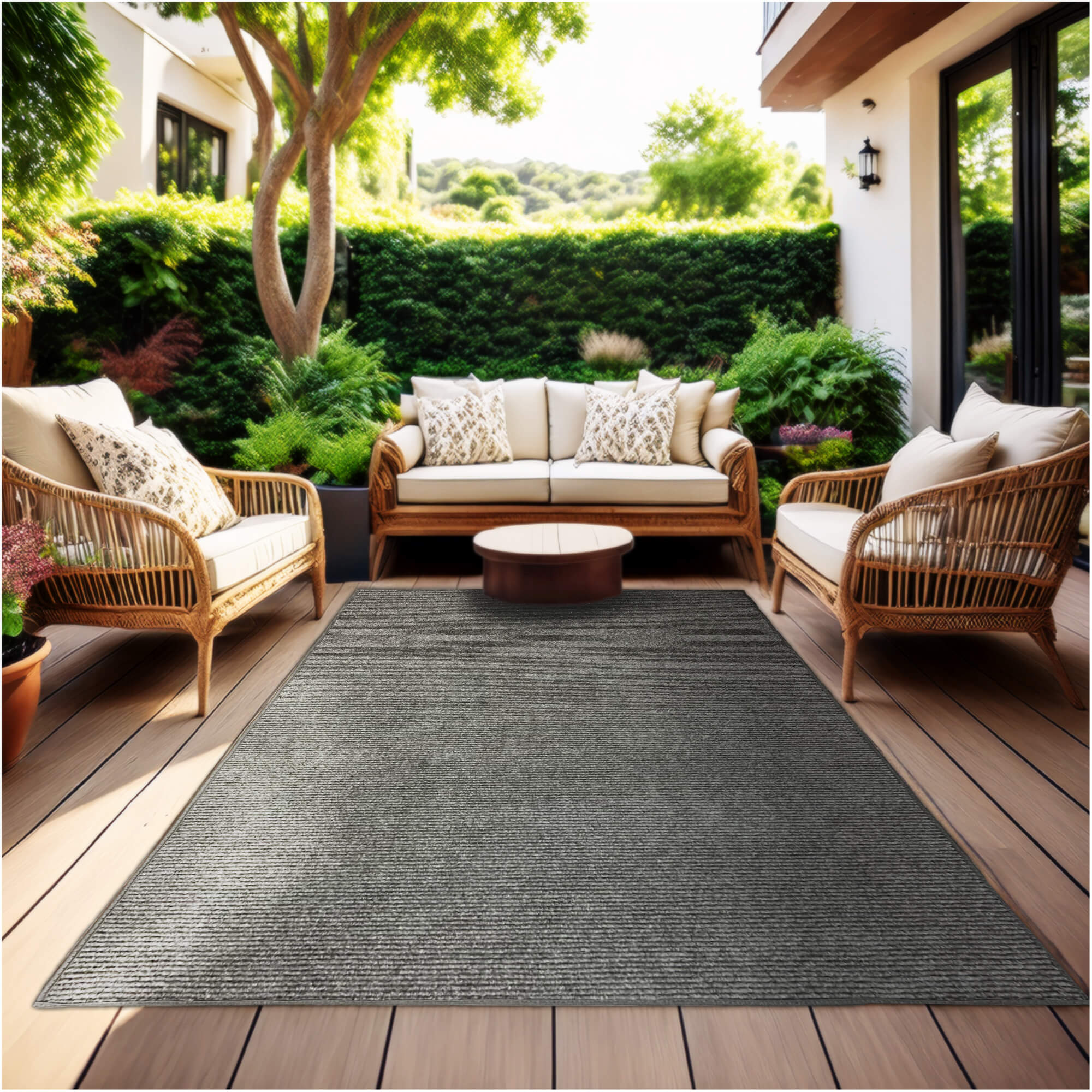 Summerstock Indoor/Outdoor Rug | Custom Size, Durable 1/4" Thick