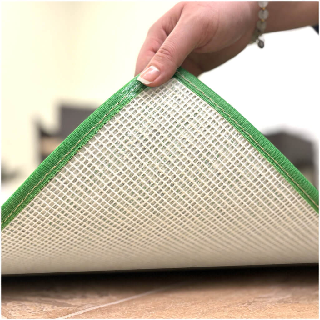 Turftime Artificial Grass Rug – Brown & Green, Custom Sizes