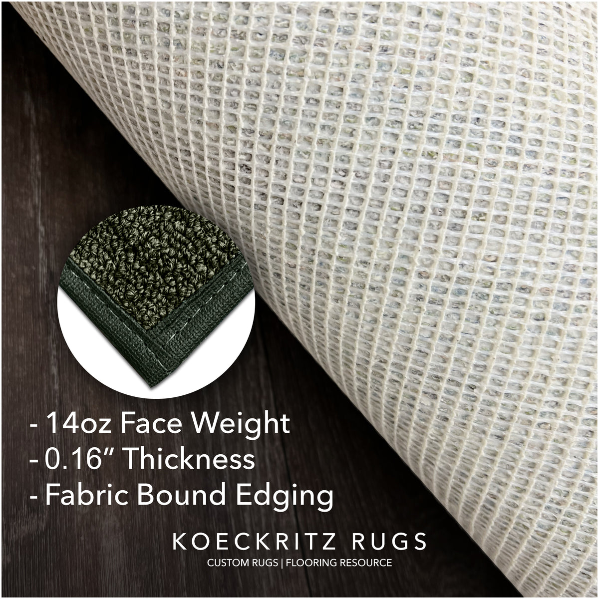 Outside Agenda Indoor Outdoor Rug | Durable Level Loop Rug in Custom Sizes