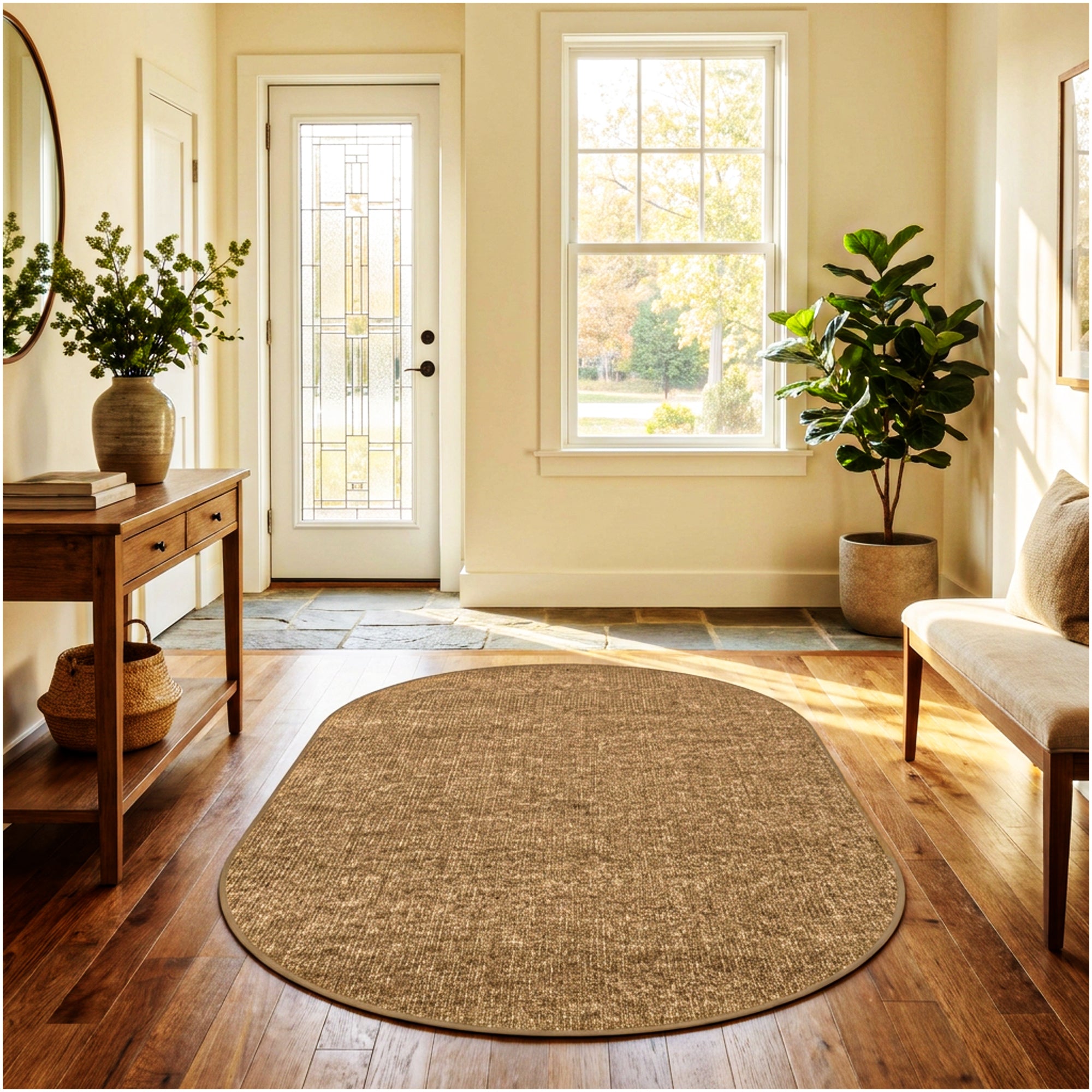 Wassaw Ribbed Indoor/Outdoor Area Rug – Lightweight PET Fiber, 6 Colors