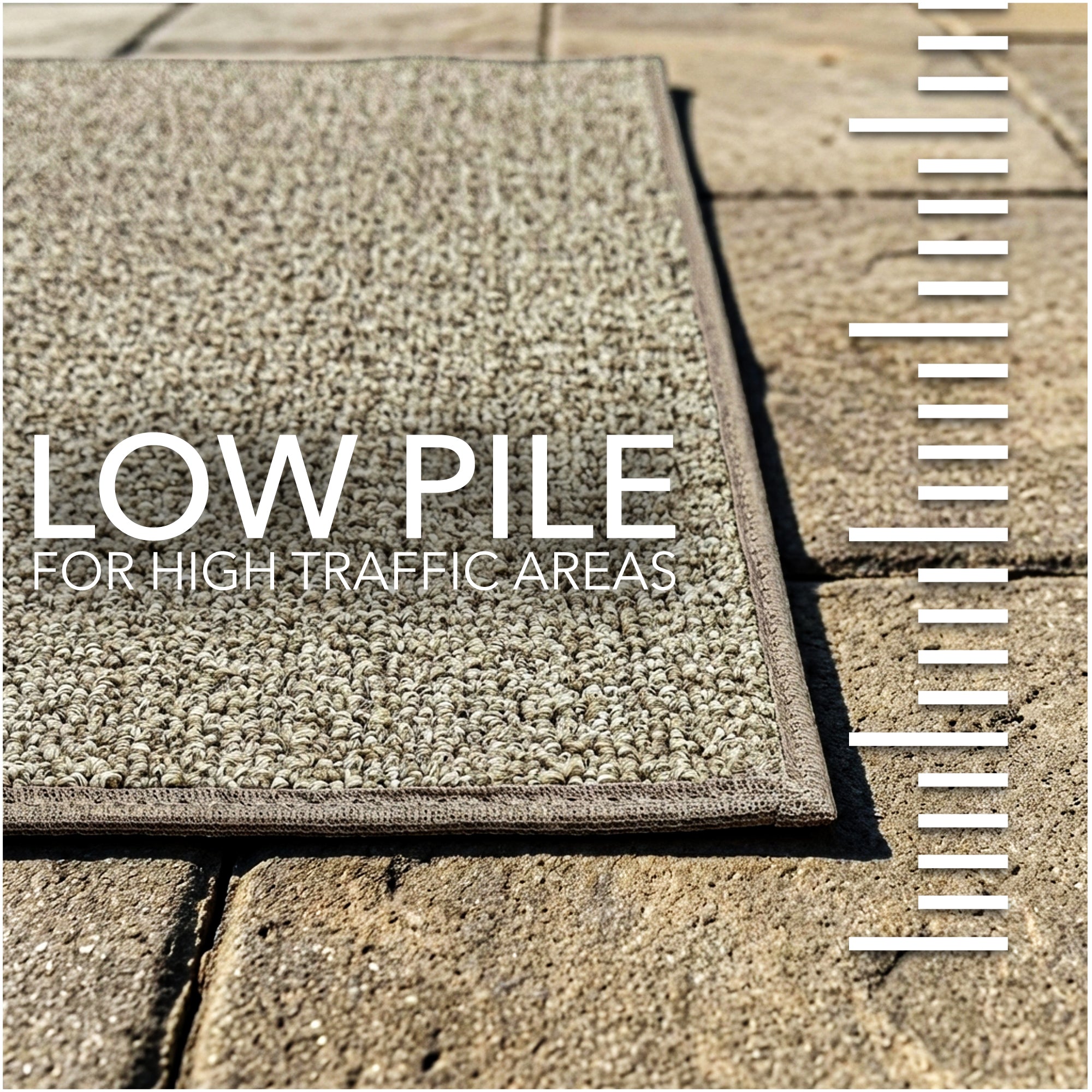 Casual Boucle Indoor/Outdoor Area Rug – Custom Sizes, 6 Colors