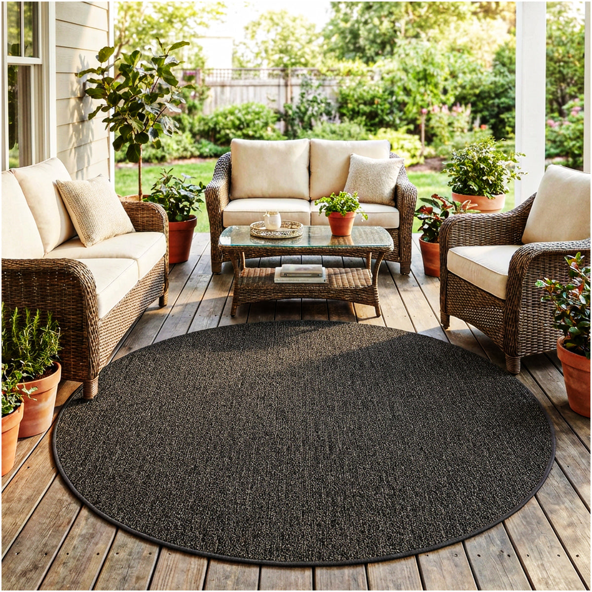 Outside Agenda Indoor Outdoor Rug | Durable Level Loop Rug in Custom Sizes