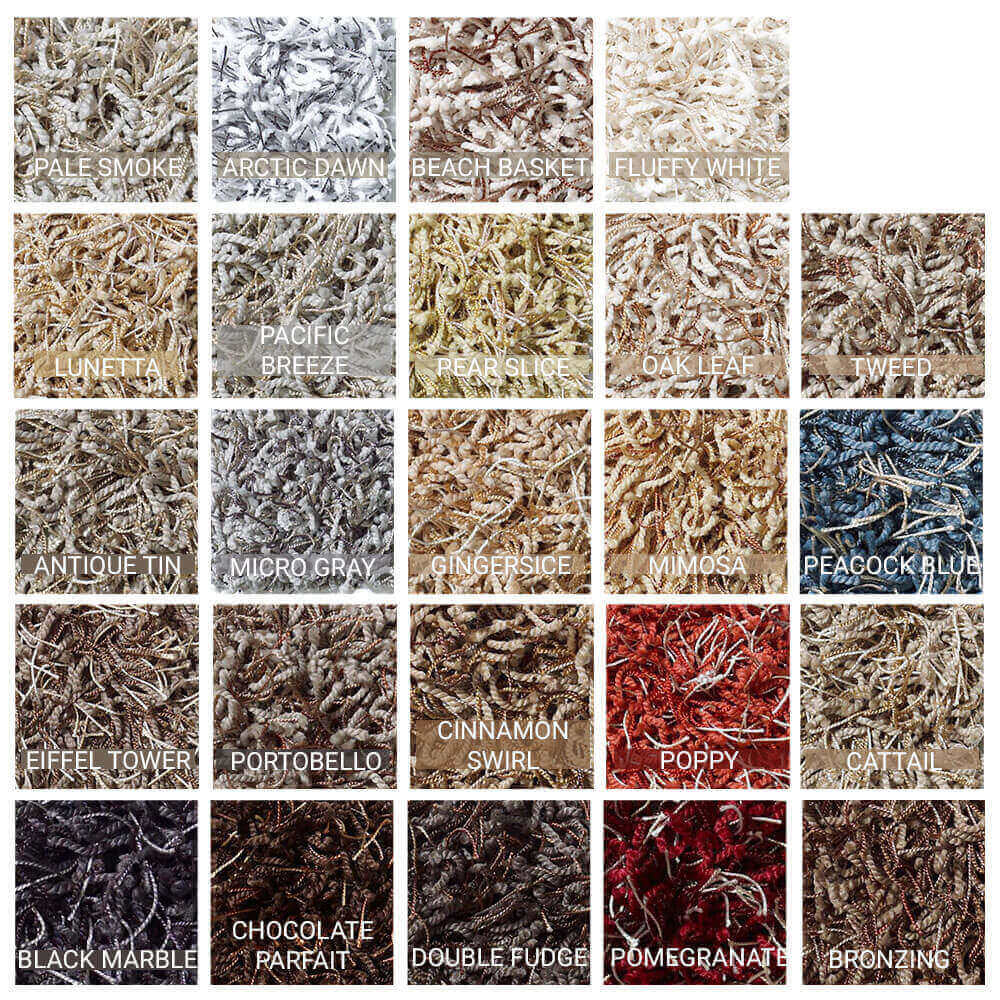 Bling Super Shaggy Indoor Area Rug – 1.5″ Thick, 68 oz