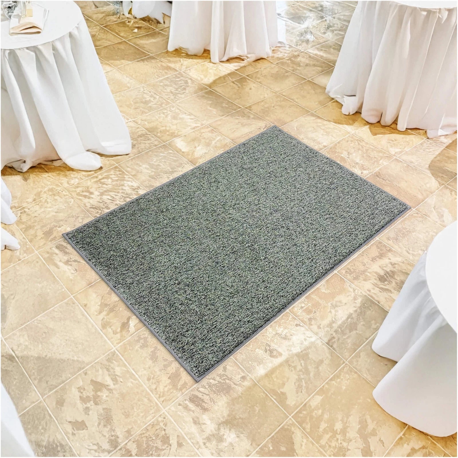 Cabana Tweed Artificial Grass Turf Rug – 3/8” Thick Ultra Turf Carpet, Custom Size, 7 Colors