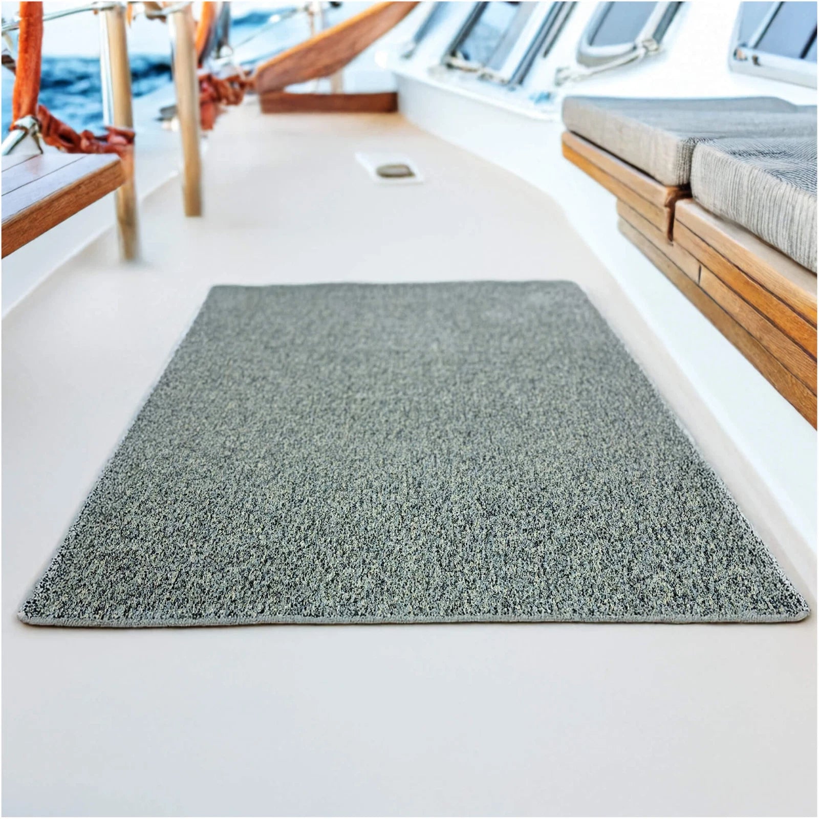 Cabana Tweed Artificial Grass Turf Rug – 3/8” Thick Ultra Turf Carpet, Custom Size, 7 Colors