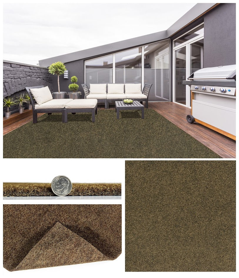 Grizzly Turf Indoor/Outdoor Area Rug – Durable, Weatherproof, Custom Cut