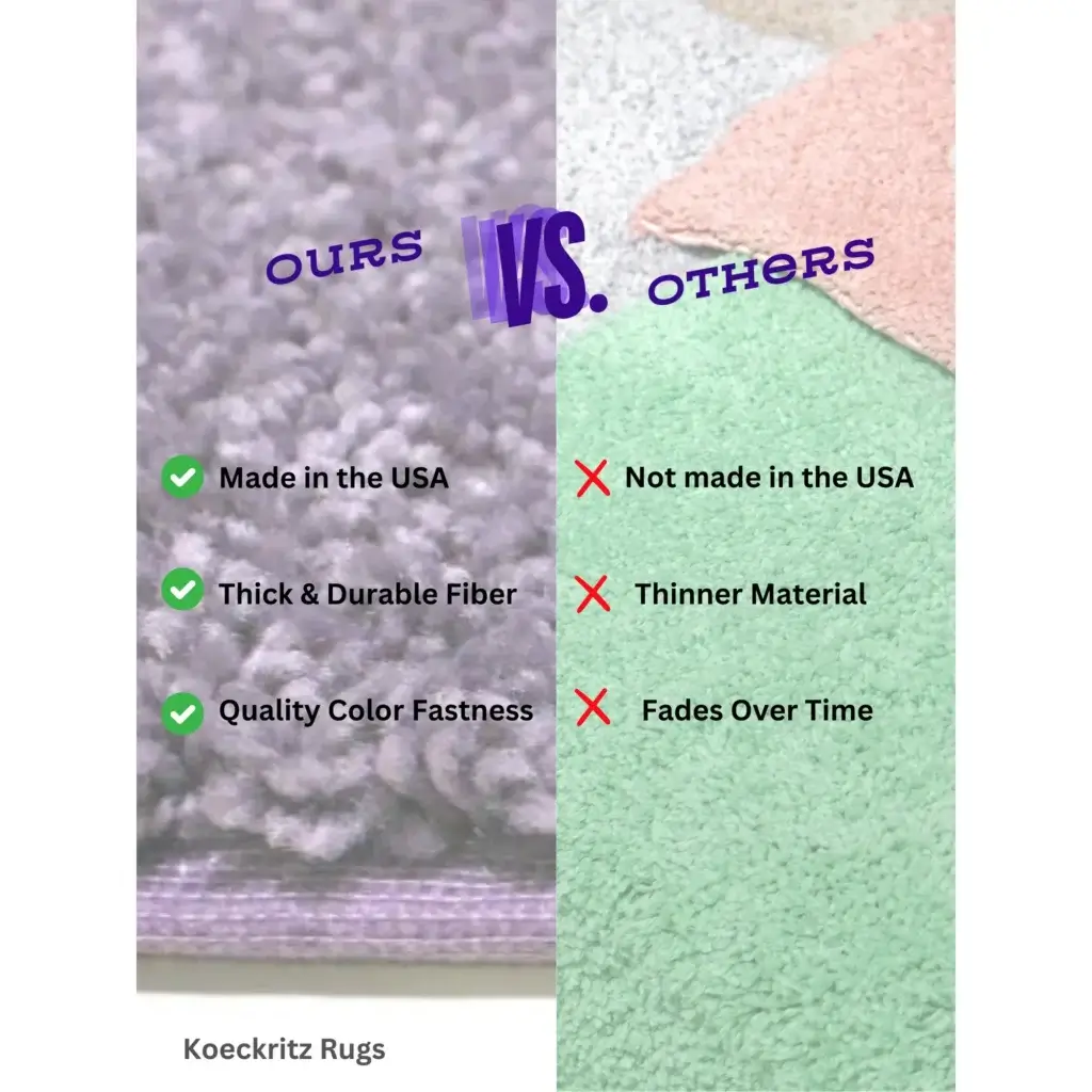 Kid Crossing Soft Area Rug – Colorful Collection, Custom Sizes Available - Sample