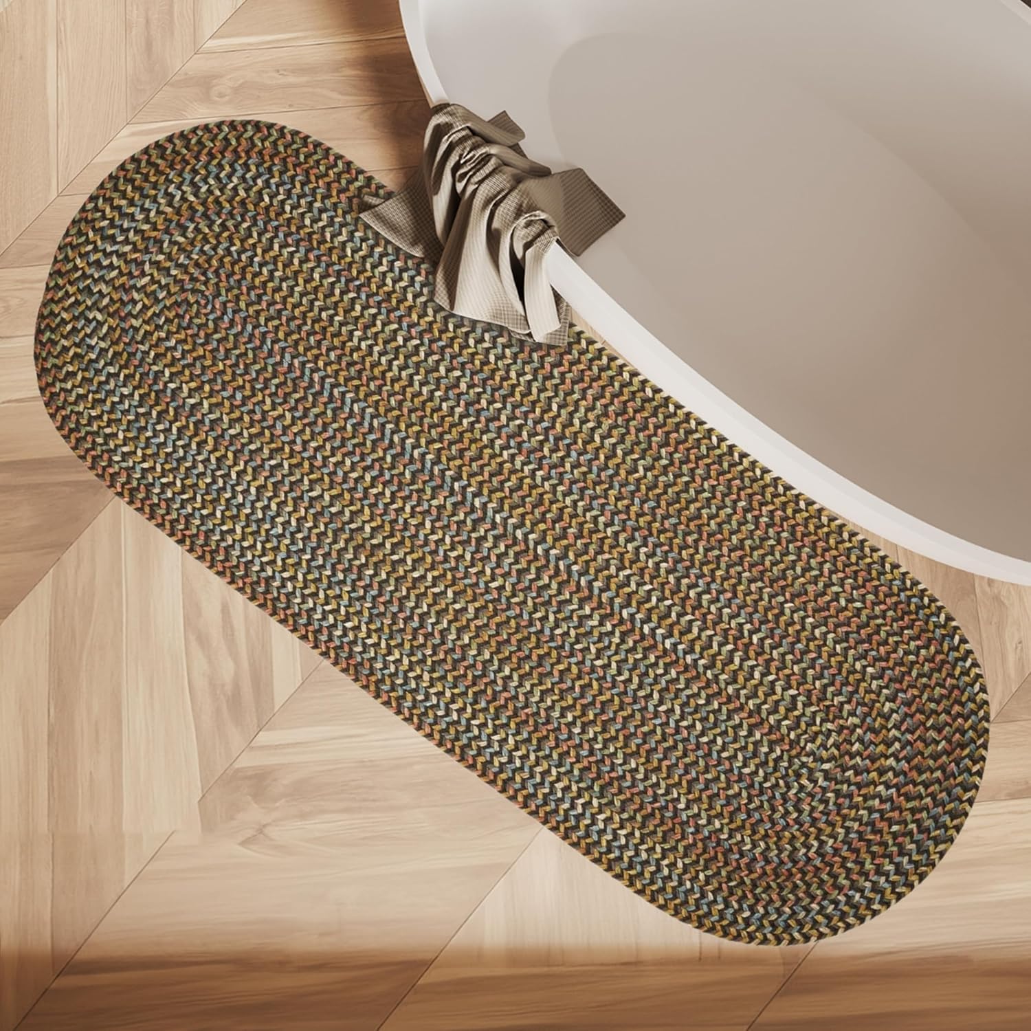 Rhody Brown Velvet Braided Area Rug – Cypress CY-37