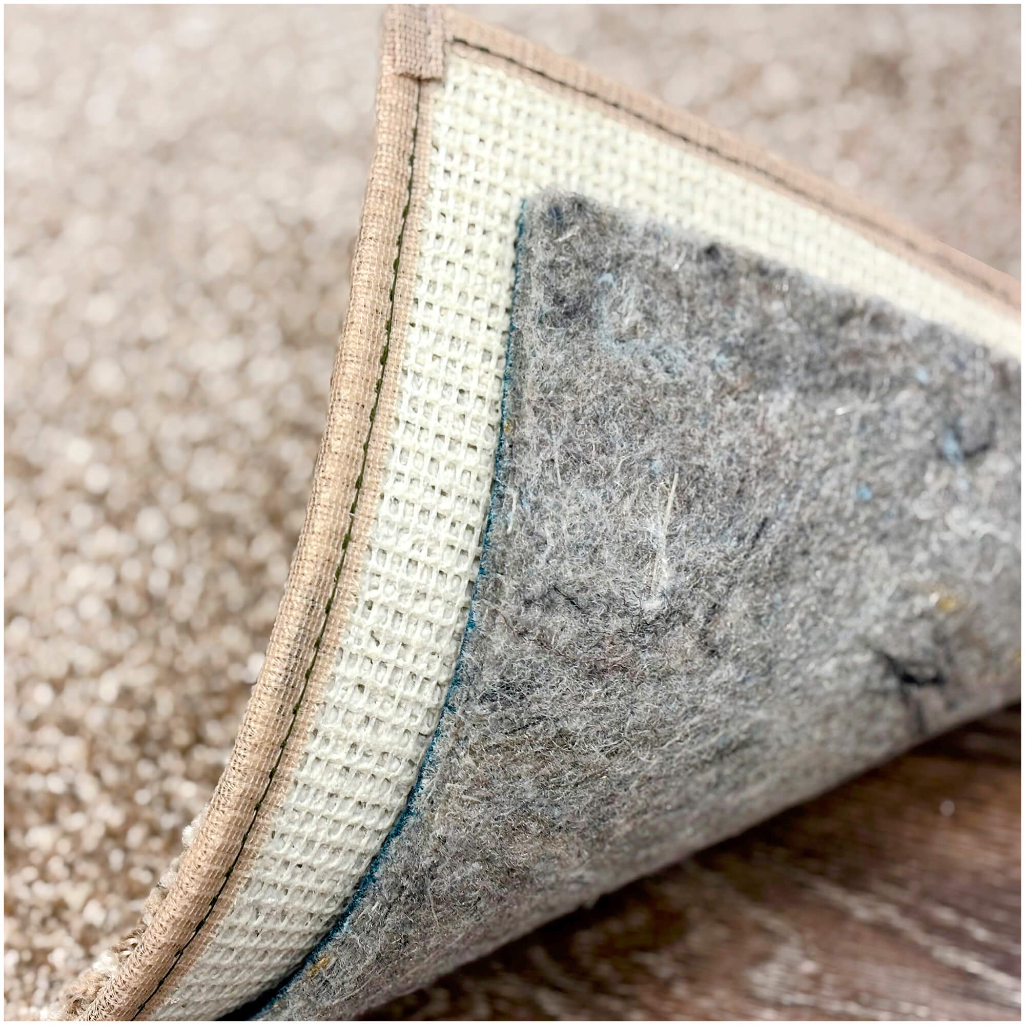 1/2" Thick 40 oz Felt Rug Pad – 100% Recycled Felt with Jute Backing