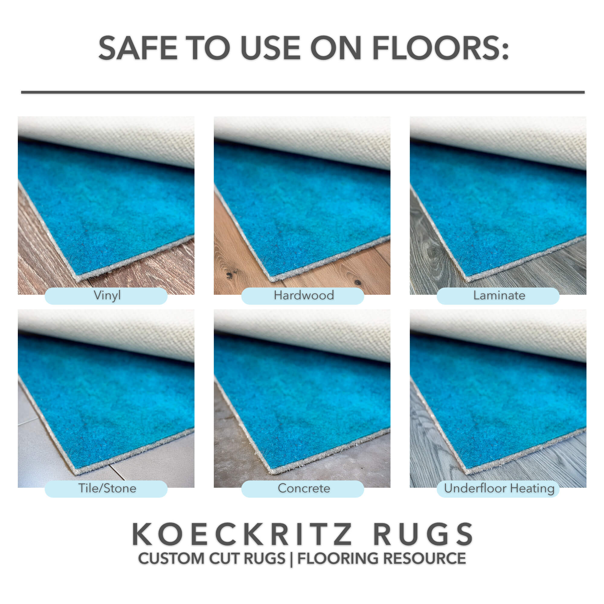 1/2" Thick 40 oz Felt Rug Pad – 100% Recycled Felt with Jute Backing