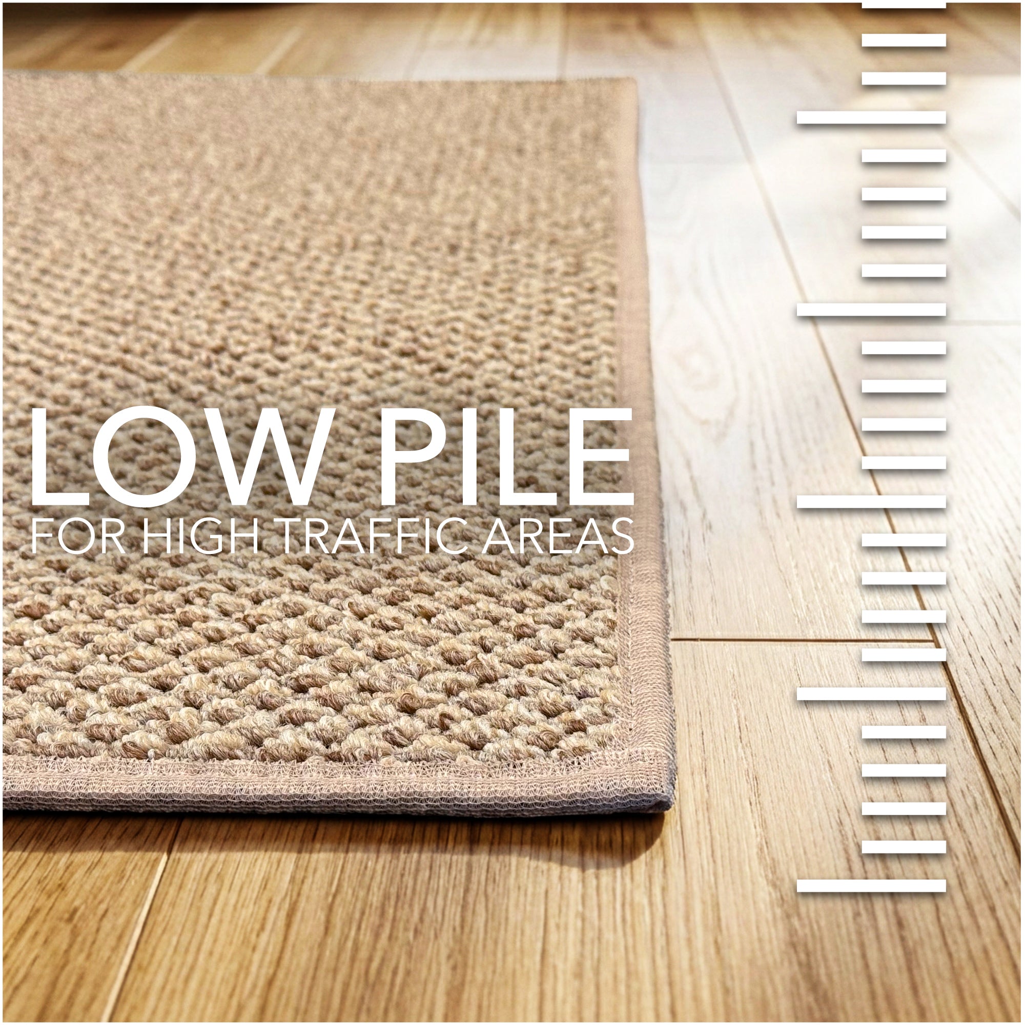Berber Indoor-Outdoor Area Rug & Runner – Neutral Tones, Custom Sizes