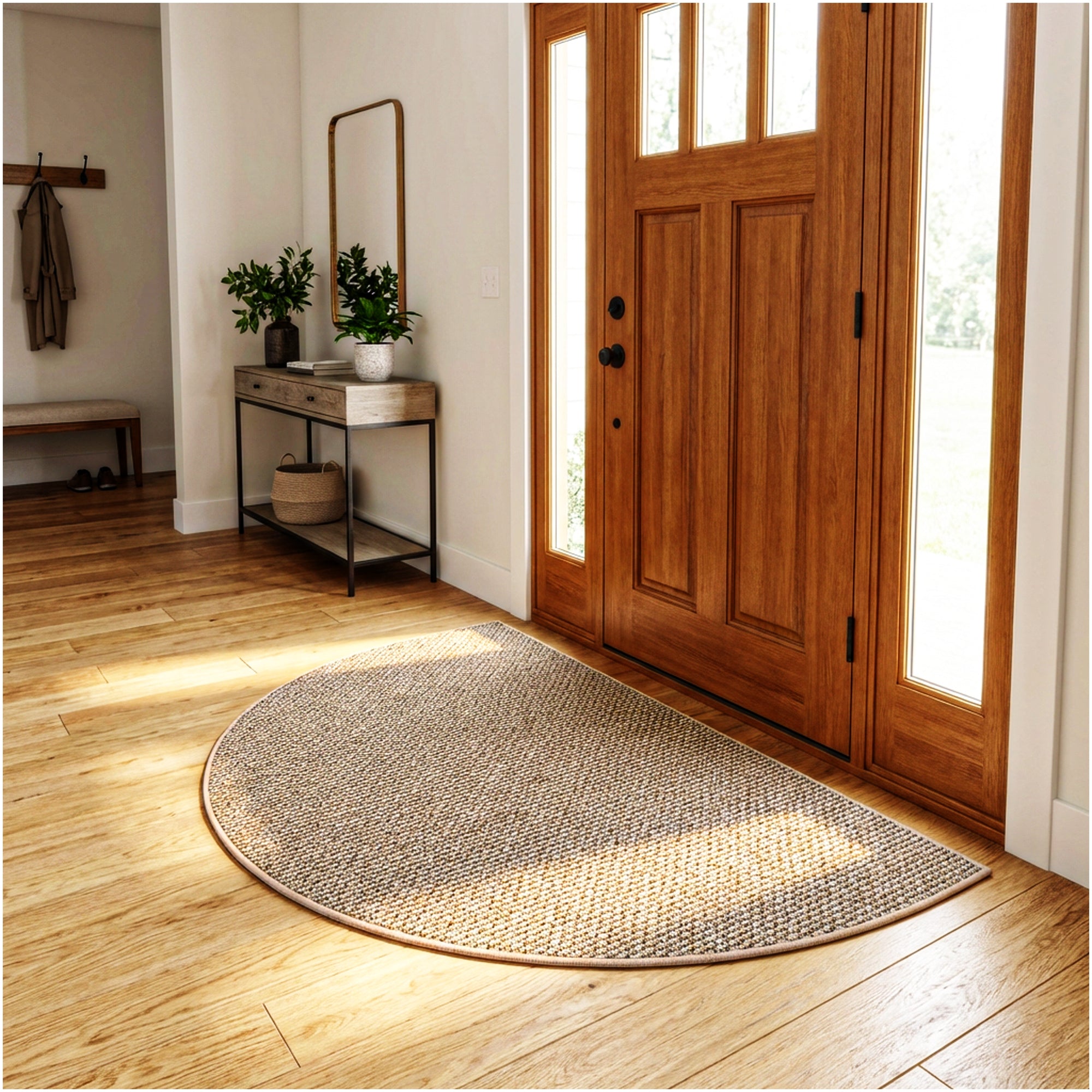 Berber Indoor-Outdoor Area Rug & Runner – Neutral Tones, Custom Sizes