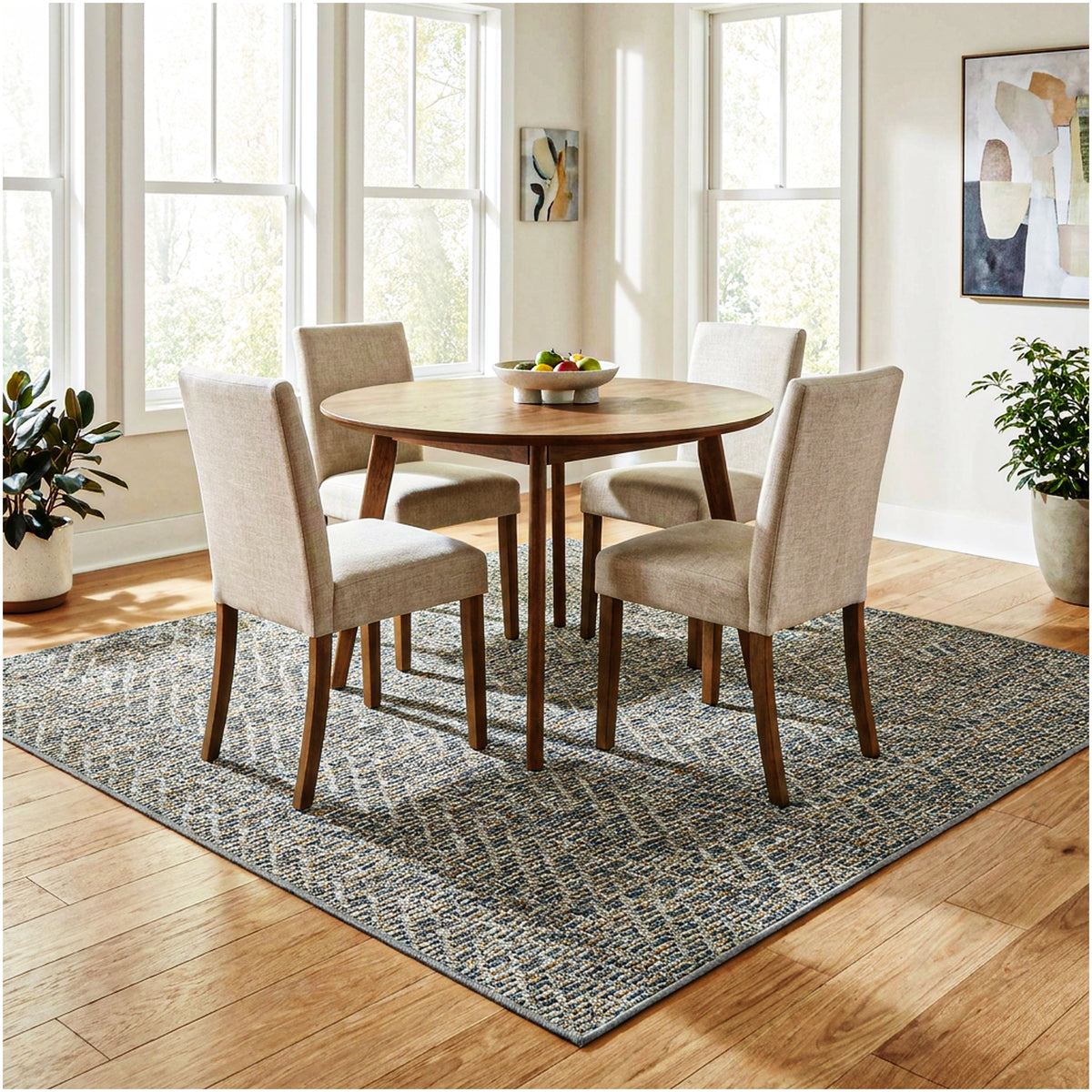 Tortola Chevron Indoor-Outdoor Area Rug | Custom Sizes Available