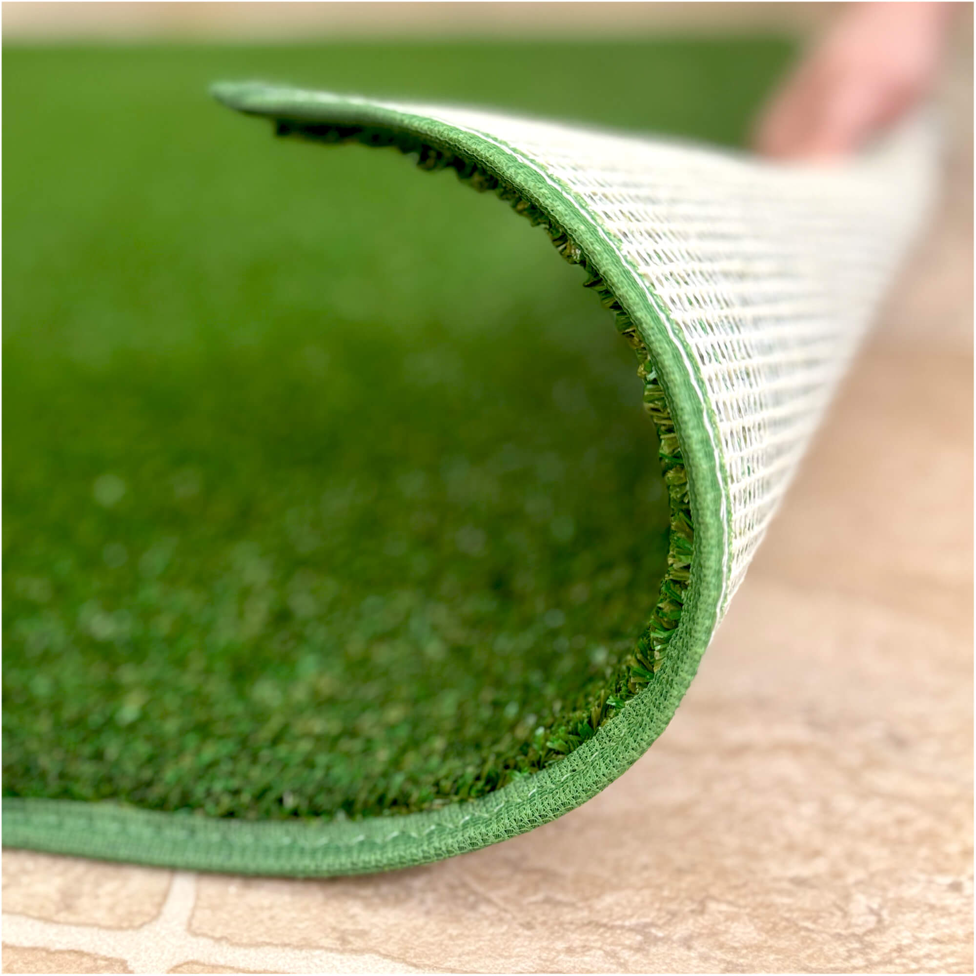 Cabana Tweed Artificial Grass Turf Rug – 3/8” Thick Ultra Turf Carpet, Custom Size, 7 Colors