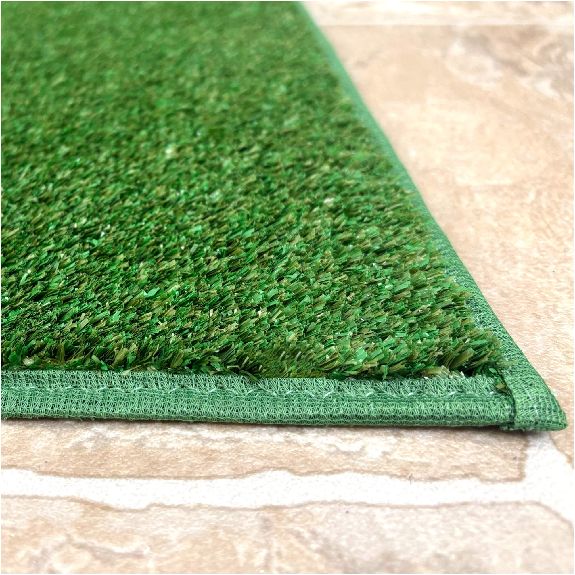 Cabana Tweed Artificial Grass Turf Rug – 3/8” Thick Ultra Turf Carpet, Custom Size, 7 Colors