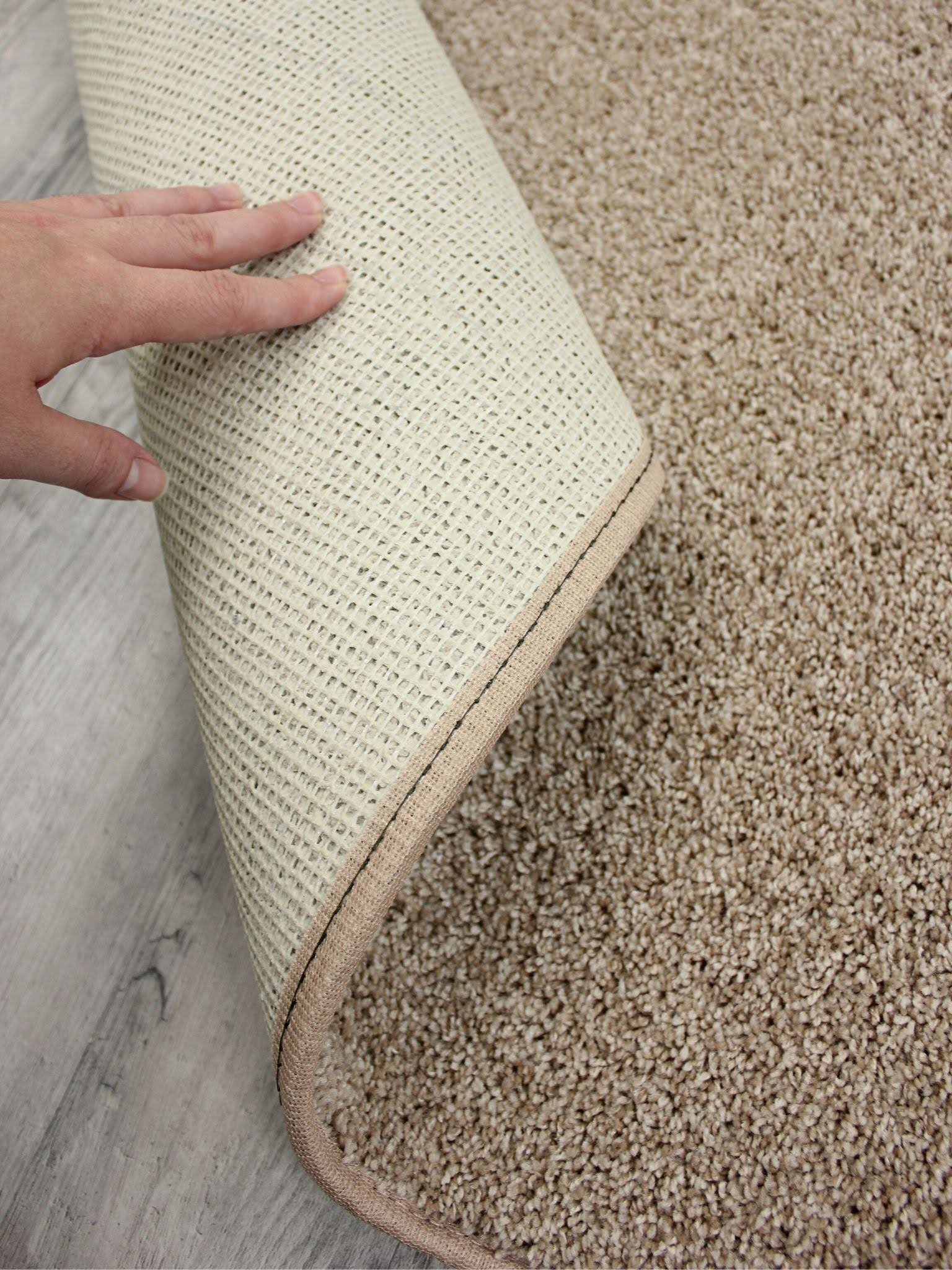 Pecan Brown Frieze Indoor Area Rug – Custom Cut to Size