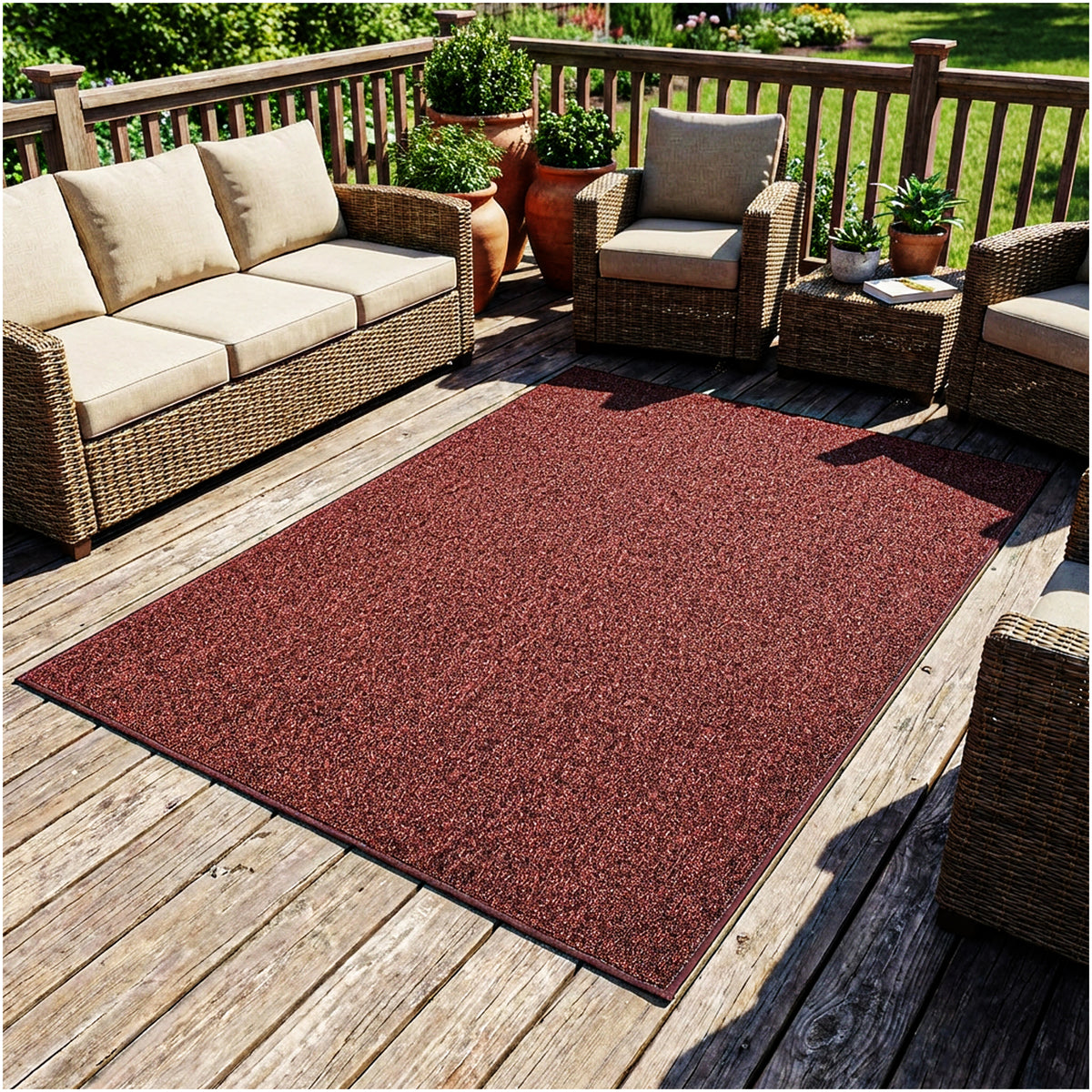 Outside Agenda Indoor Outdoor Rug | Durable Level Loop Rug in Custom Sizes