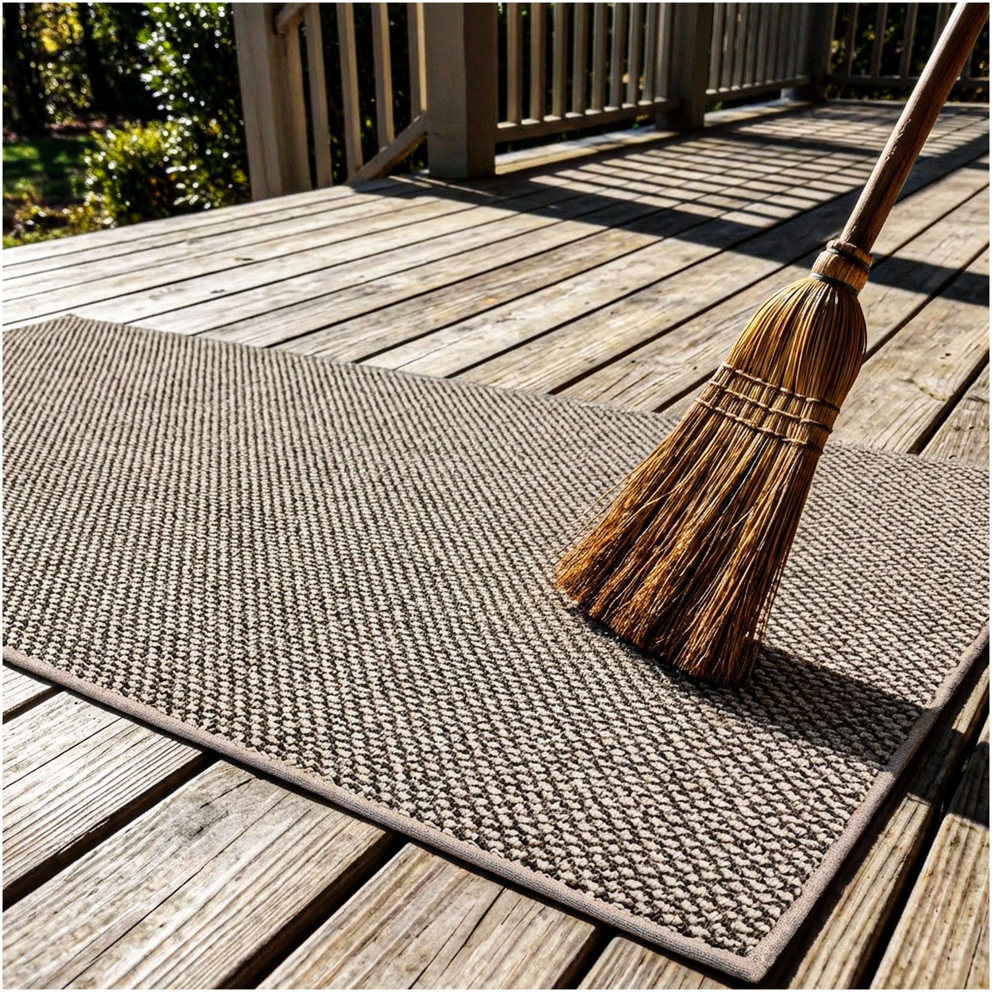 Berber Indoor-Outdoor Area Rug & Runner – Neutral Tones, Custom Sizes