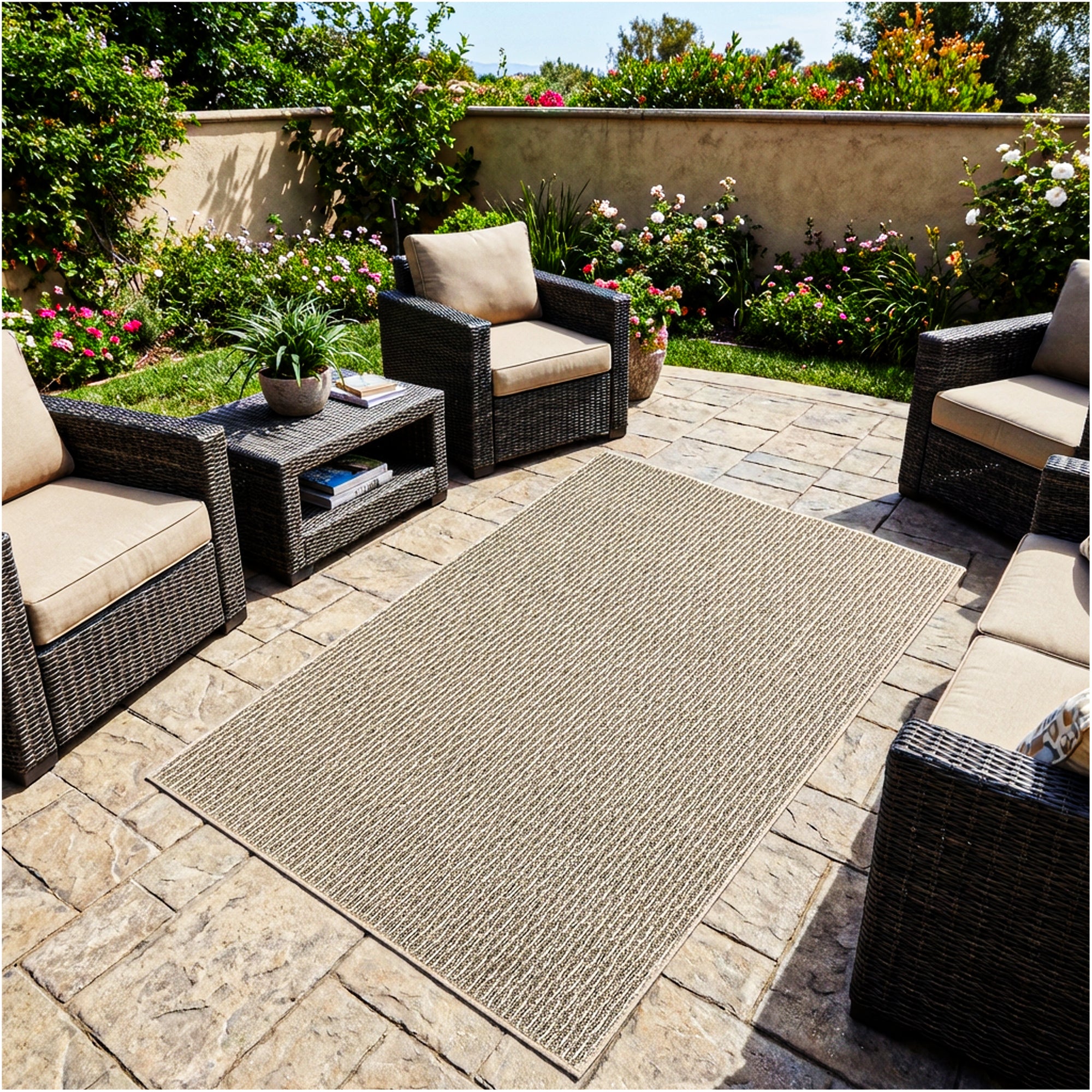 Pattern Play Level Loop Area Rug – Indoor/Outdoor | 5 Colors Available