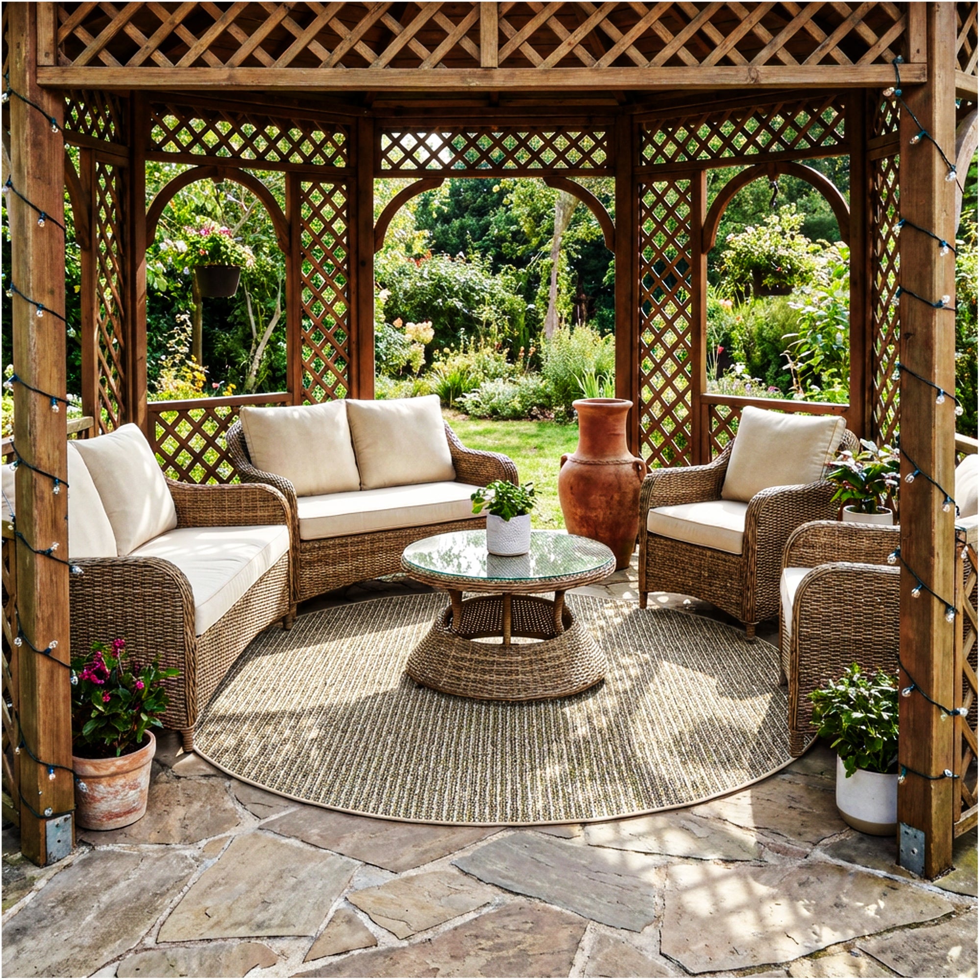 Pattern Play Level Loop Area Rug – Indoor/Outdoor | 5 Colors Available