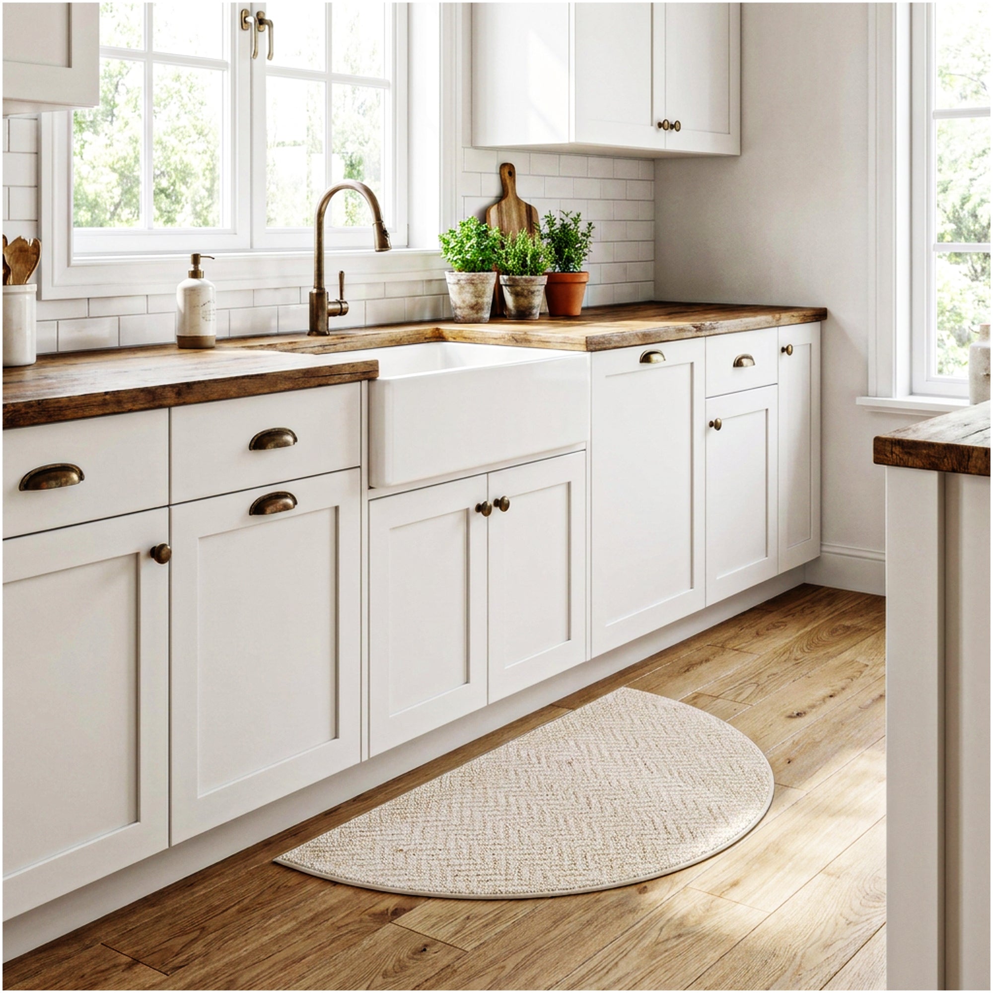 Neutral Geometric Weave Indoor Area Rug | Standard Sizes & Colors