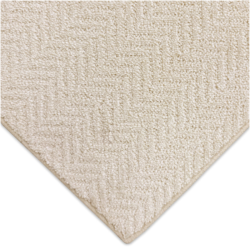 Neutral Geometric Weave Rug Sample | Color & Texture Swatch