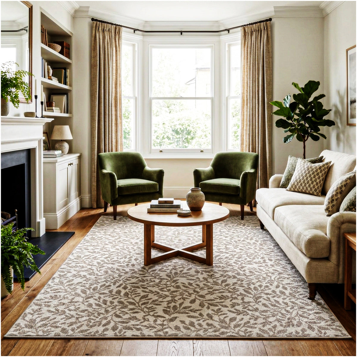 Milliken Hidden Trail Nature Pattern Indoor Area Rug – Custom Sizes