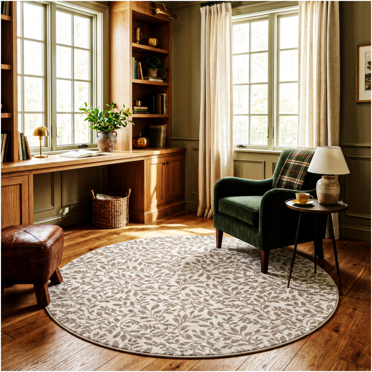 Milliken Hidden Trail Nature Pattern Indoor Area Rug – Custom Sizes