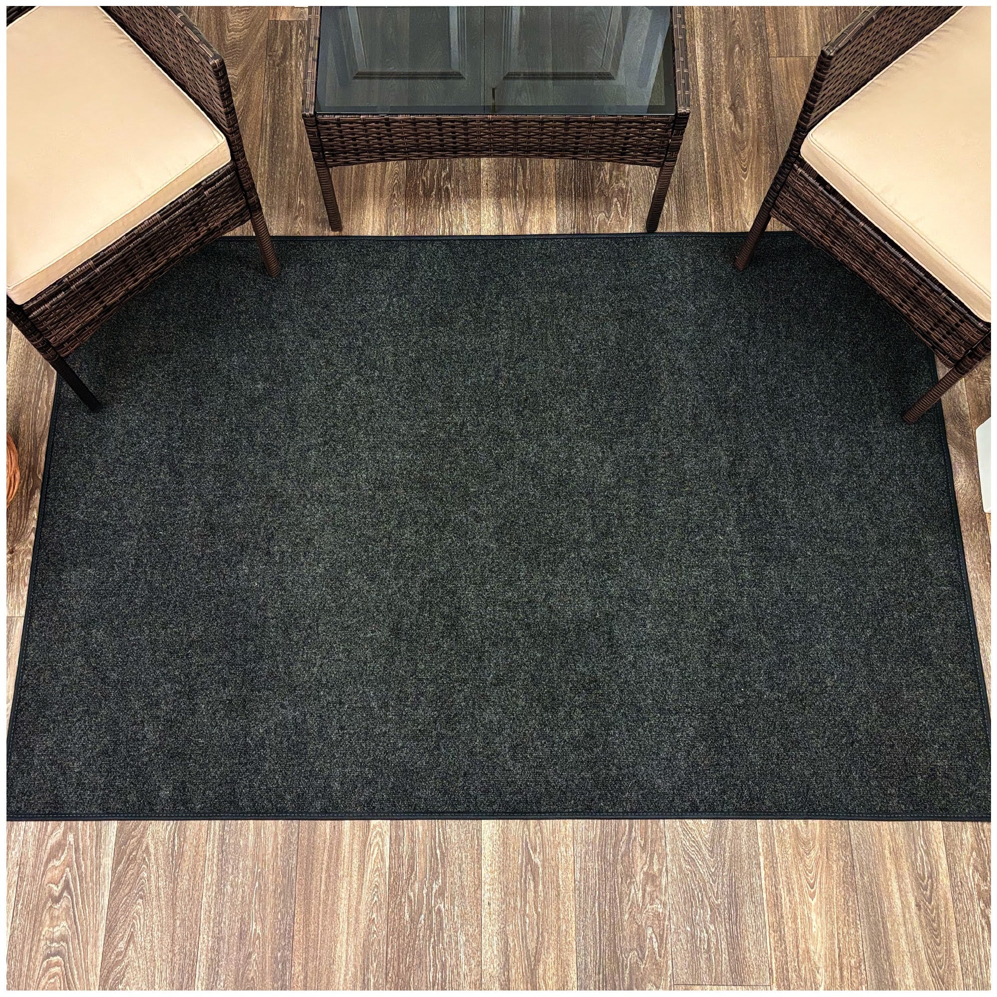 Ribbed Indoor-Outdoor Area Rug