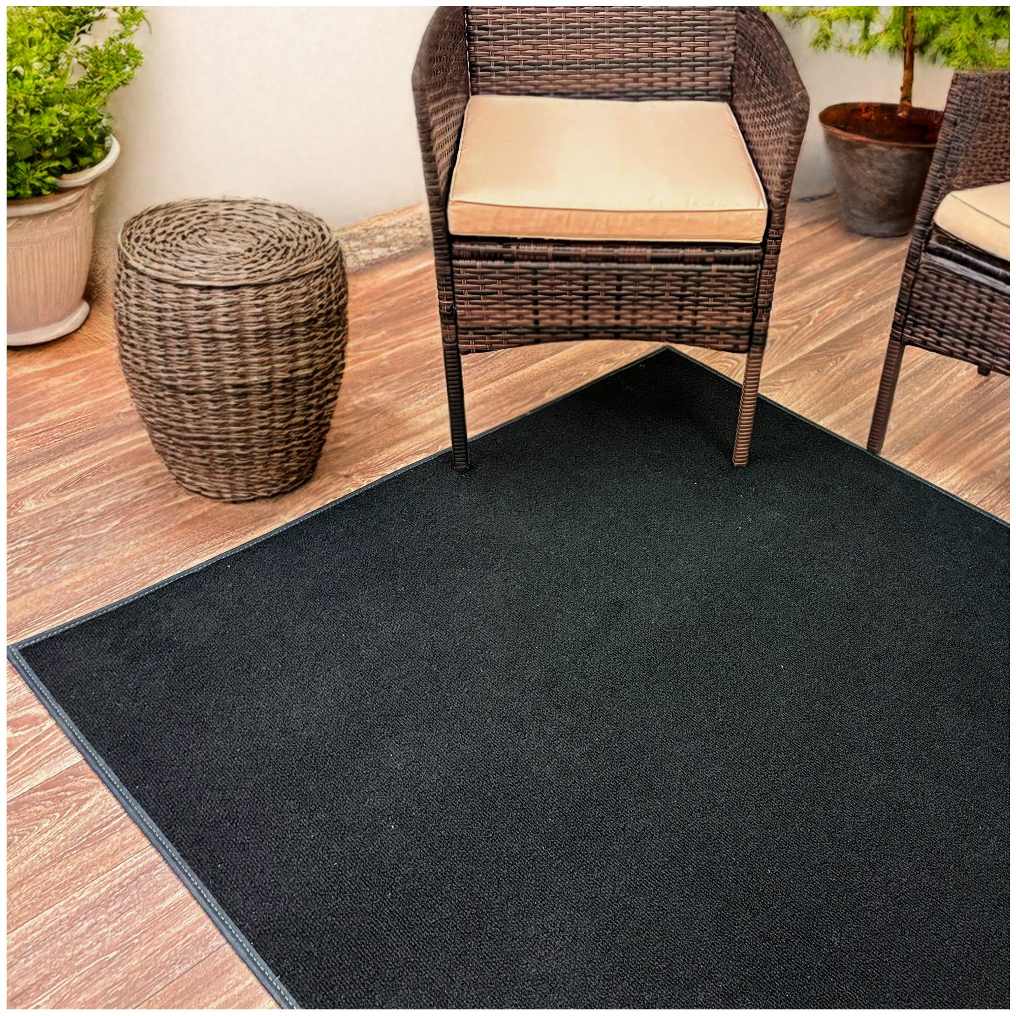 Ribbed Indoor-Outdoor Area Rug