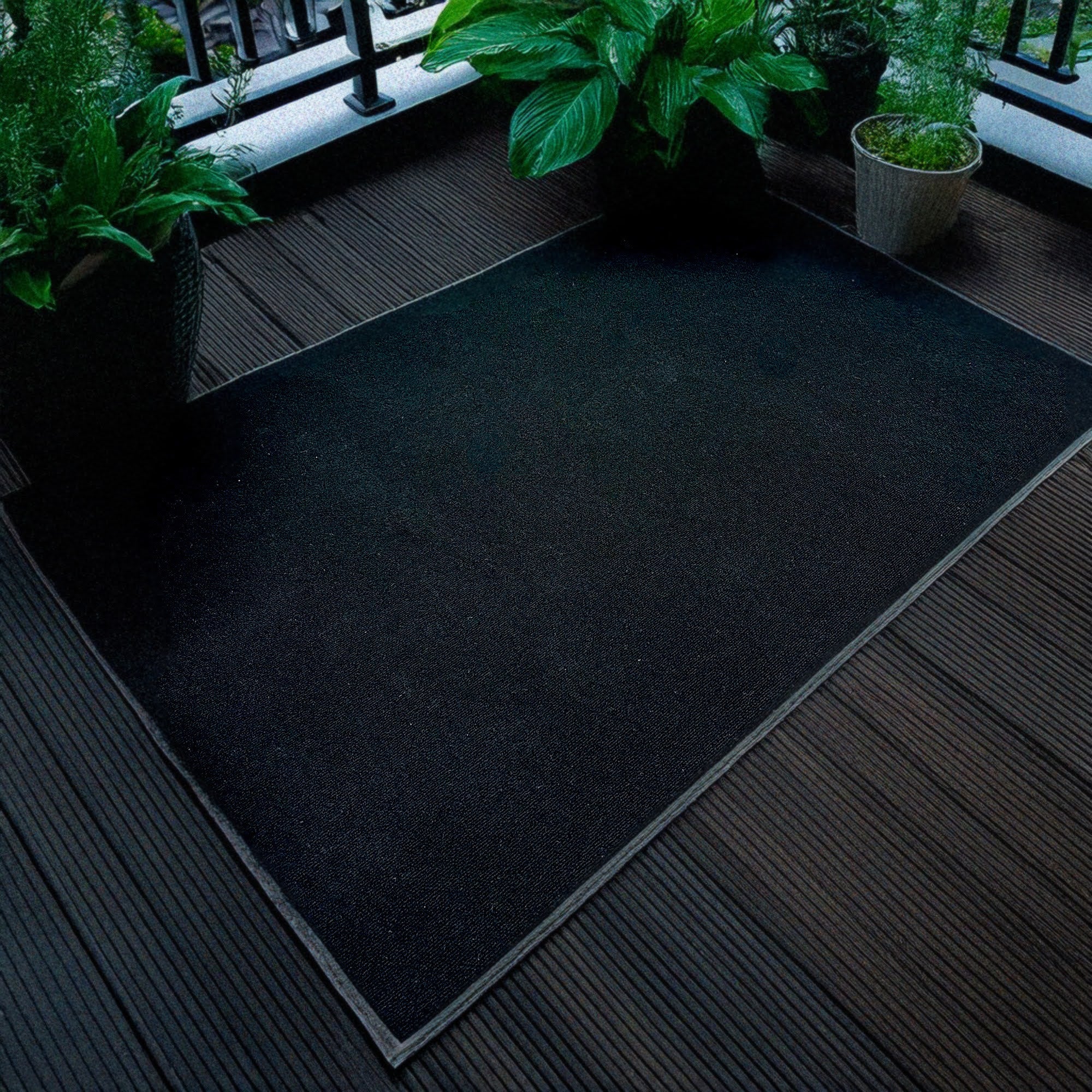 Ribbed Indoor-Outdoor Area Rug