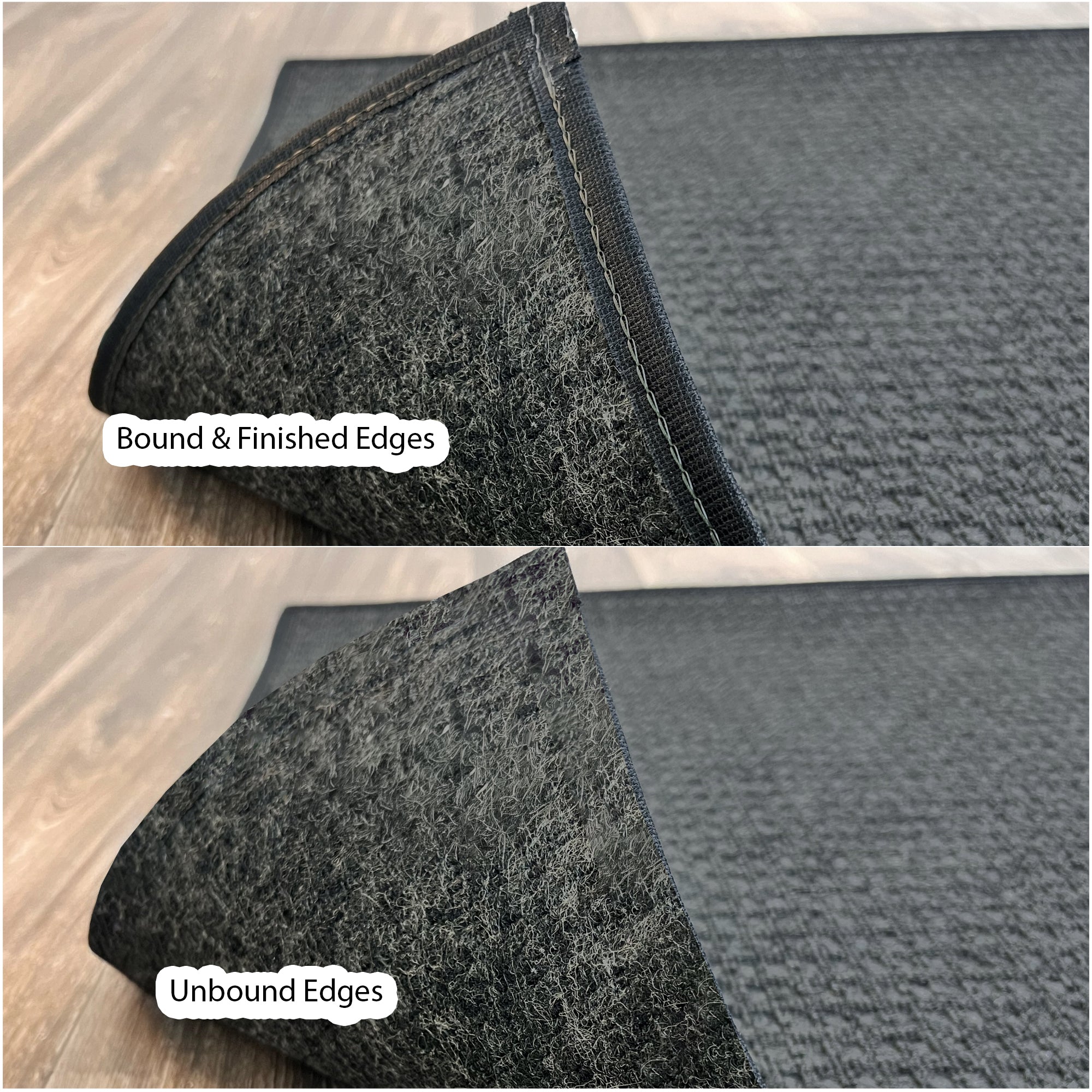 Interlace Waffle Pattern Indoor & Outdoor Rug – Eco-Friendly PET Fiber, Custom Sizes