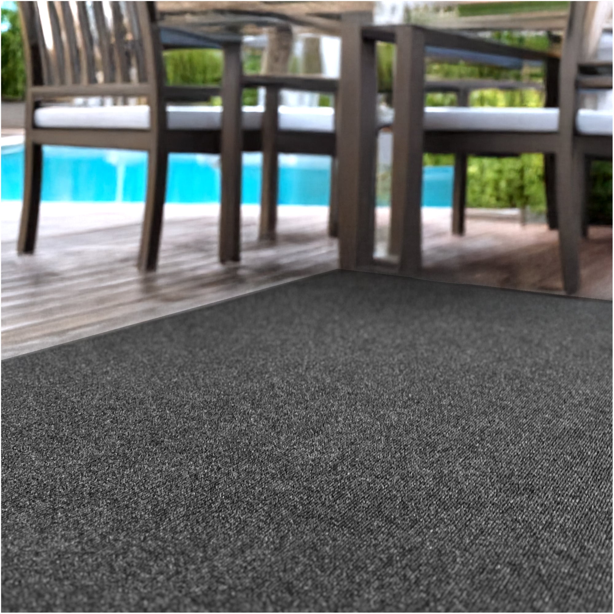 Roanoke Rib Indoor-Outdoor Area Rug in Custom Sizes - Sample