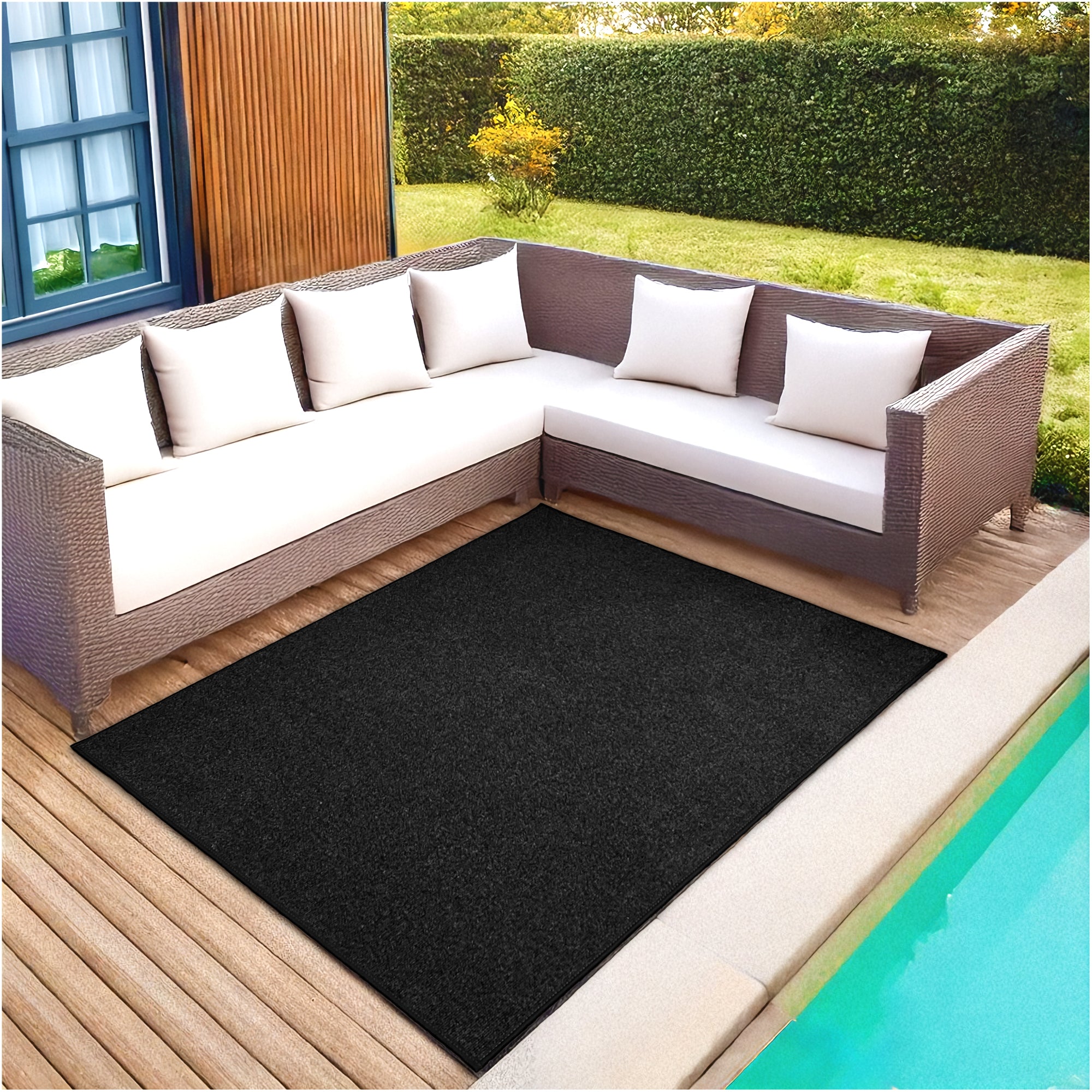 Roanoke Rib Indoor-Outdoor Area Rug in Custom Sizes - Sample