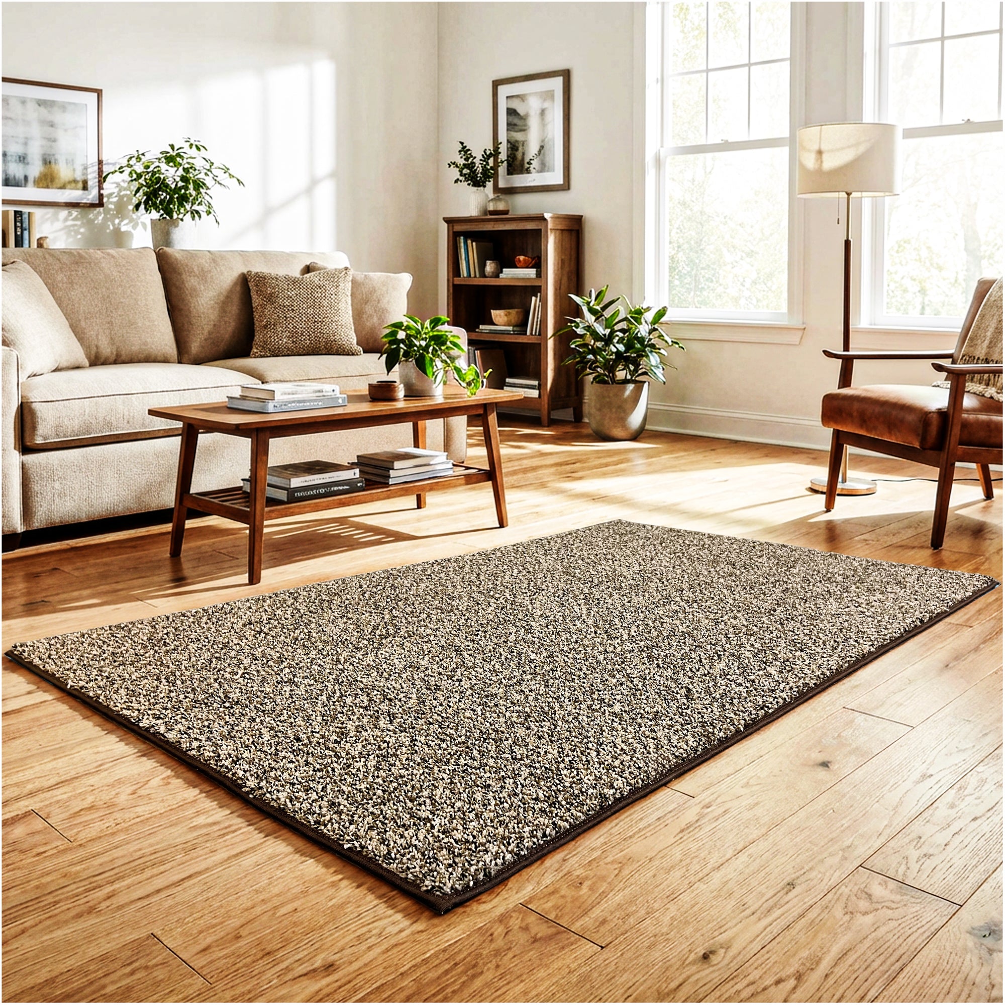 Toast of the Town Plush Frieze Area Rug