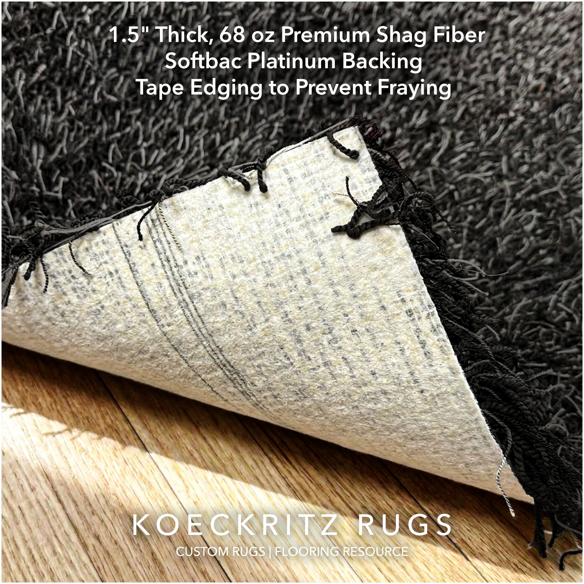 Black Marble Shag Area Rug | Ultra Soft Plush Rectangle Rug