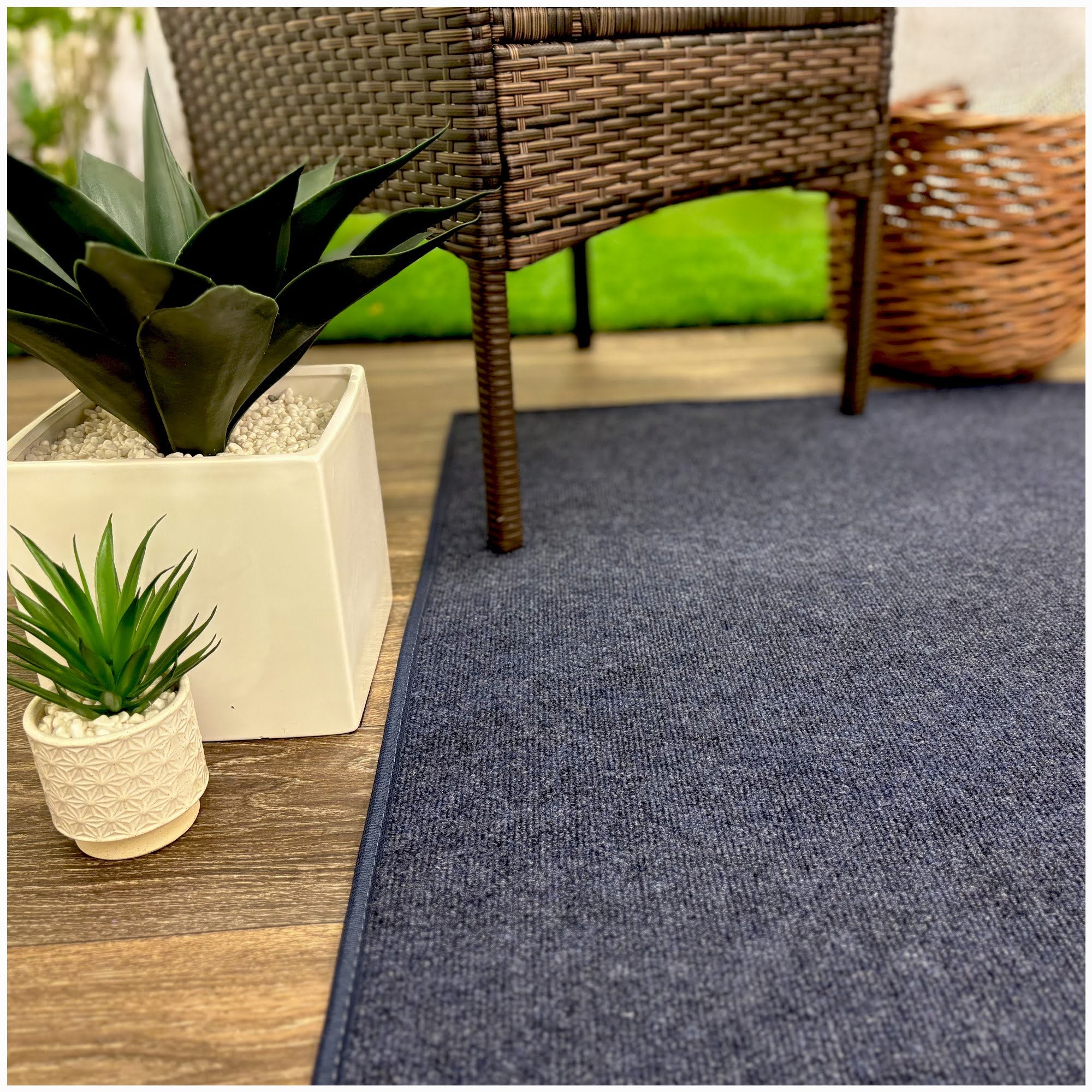 Ribbed Indoor-Outdoor Area Rug