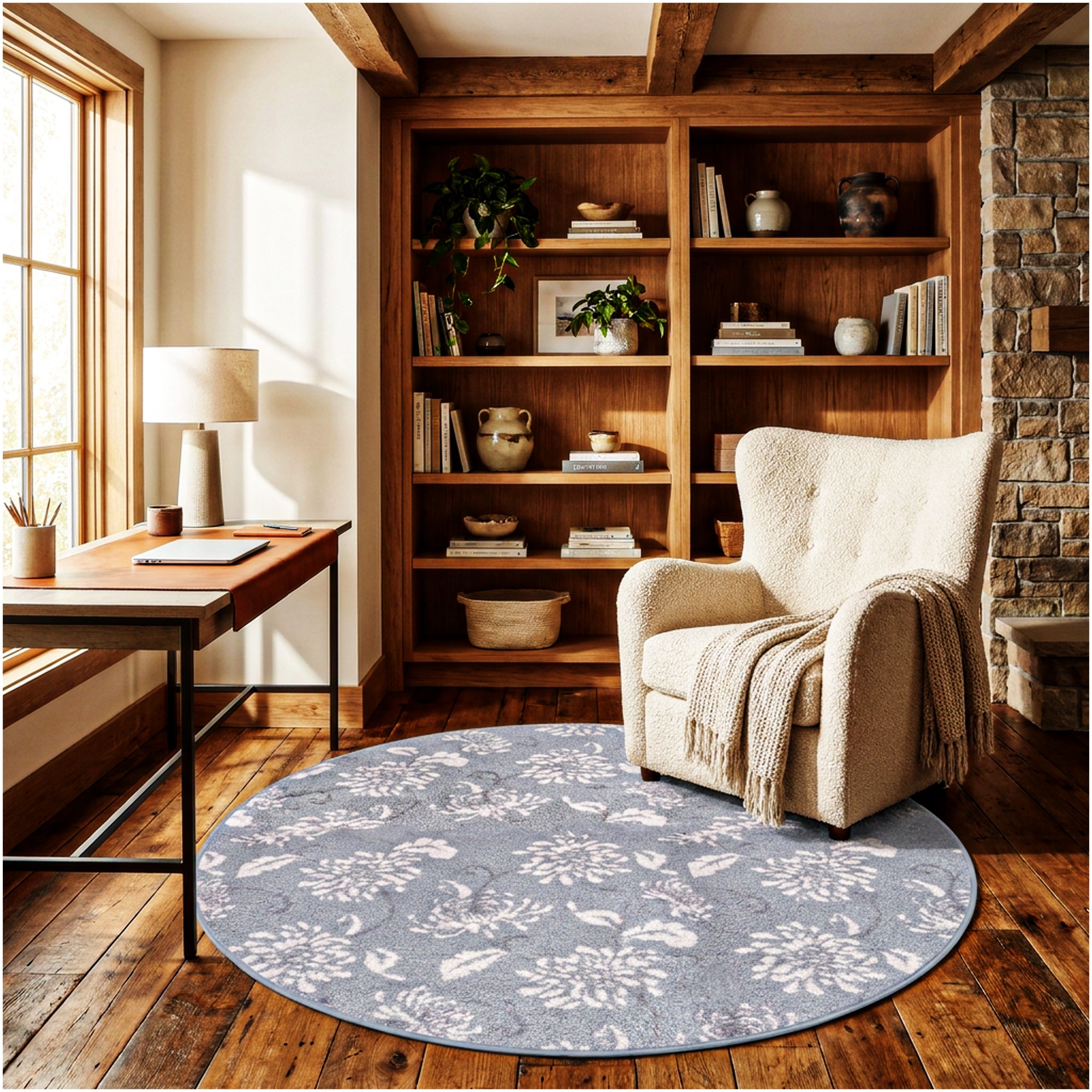 Milliken Grand Fleur Indoor Area Rug – Floral Design, Multiple Colors