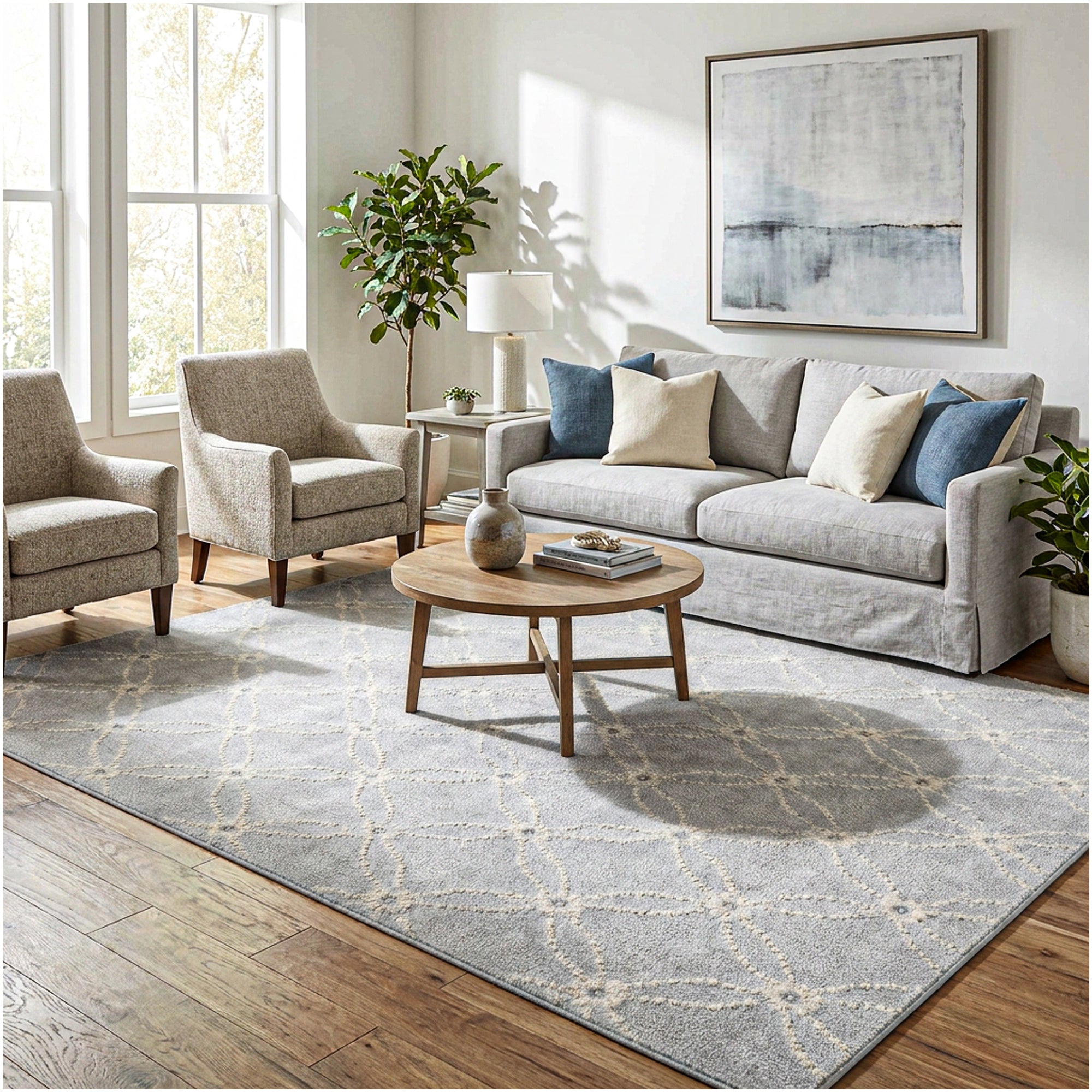 Milliken Charthouse Pattern Indoor Area Rug – 40 oz Cut Pile, Custom Sizes & Colors