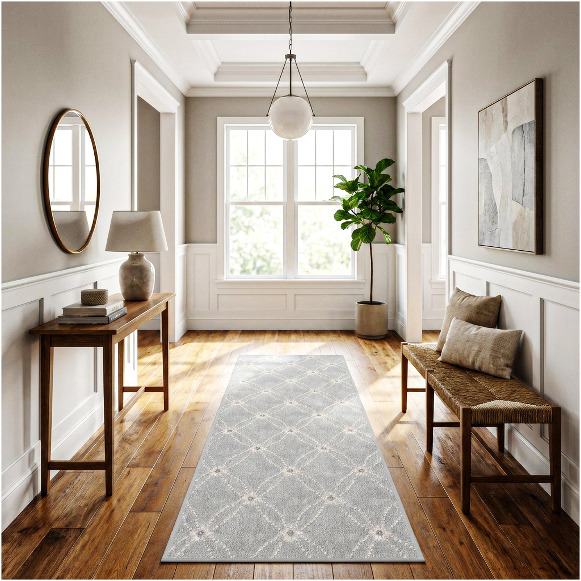 Milliken Charthouse Pattern Indoor Area Rug – 40 oz Cut Pile, Custom Sizes & Colors
