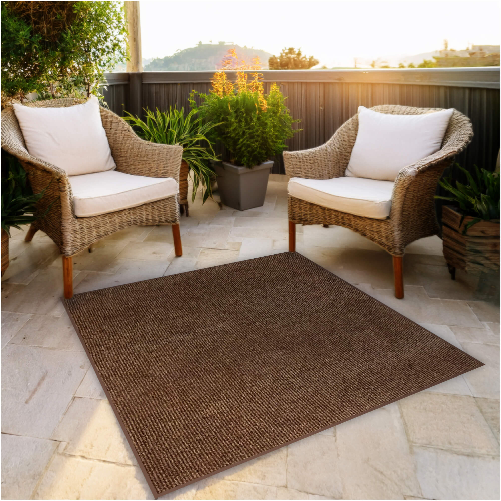 Summerstock Indoor/Outdoor Rug | Custom Size, Durable 1/4" Thick