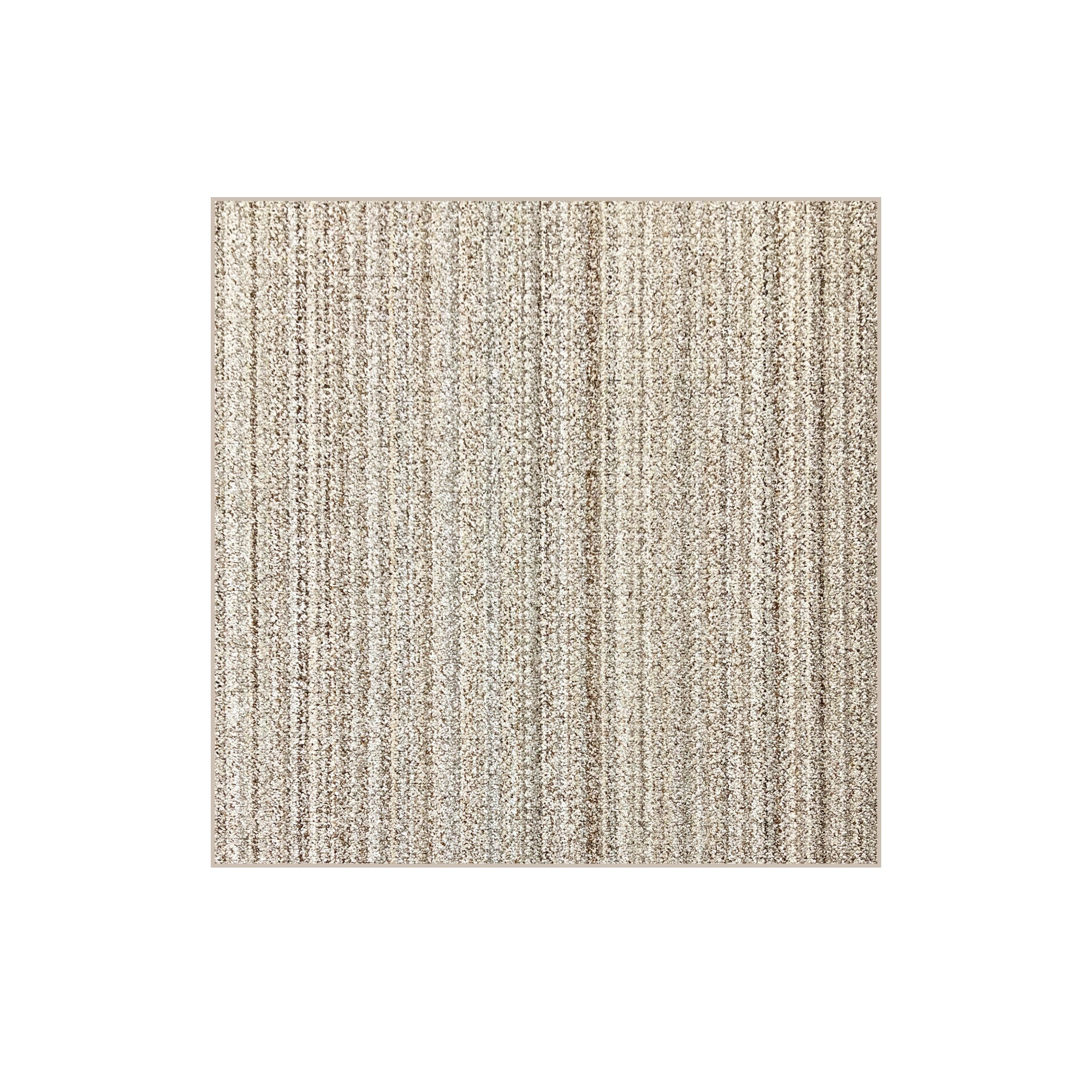 Boho Striped Beige Recycled Berber Loop Area Rug – Custom Size Indoor Carpet