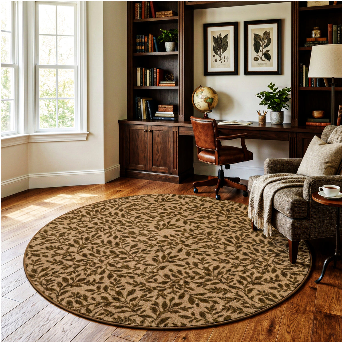 Milliken Hidden Trail Nature Pattern Indoor Area Rug – Custom Sizes