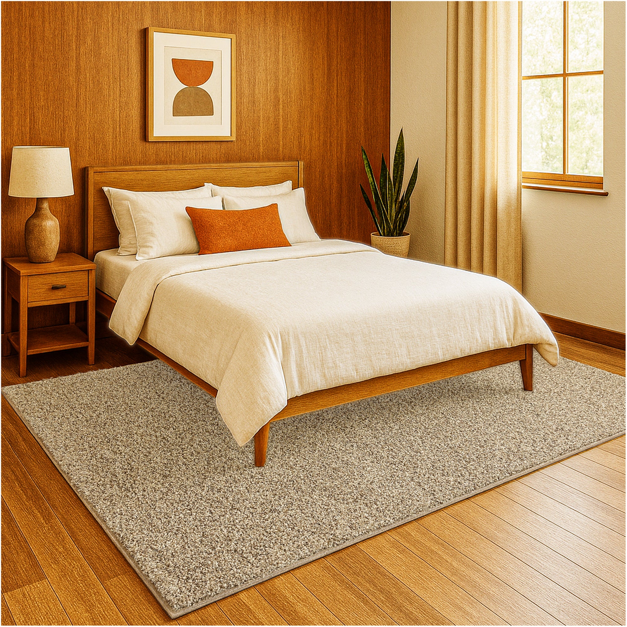 Toast of the Town Plush Frieze Area Rug