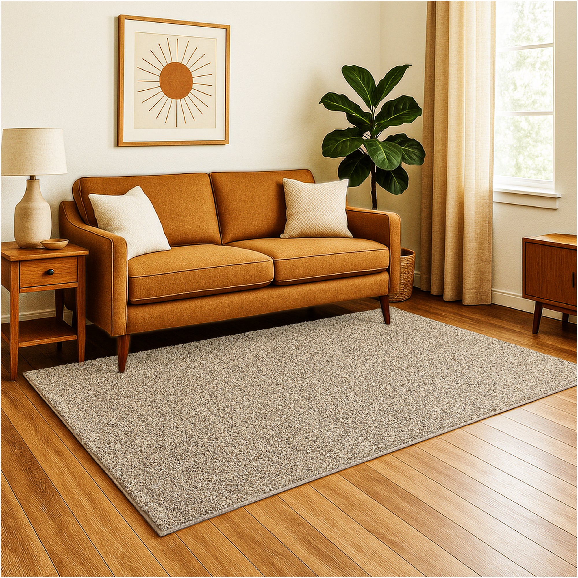 Toast of the Town Plush Frieze Area Rug
